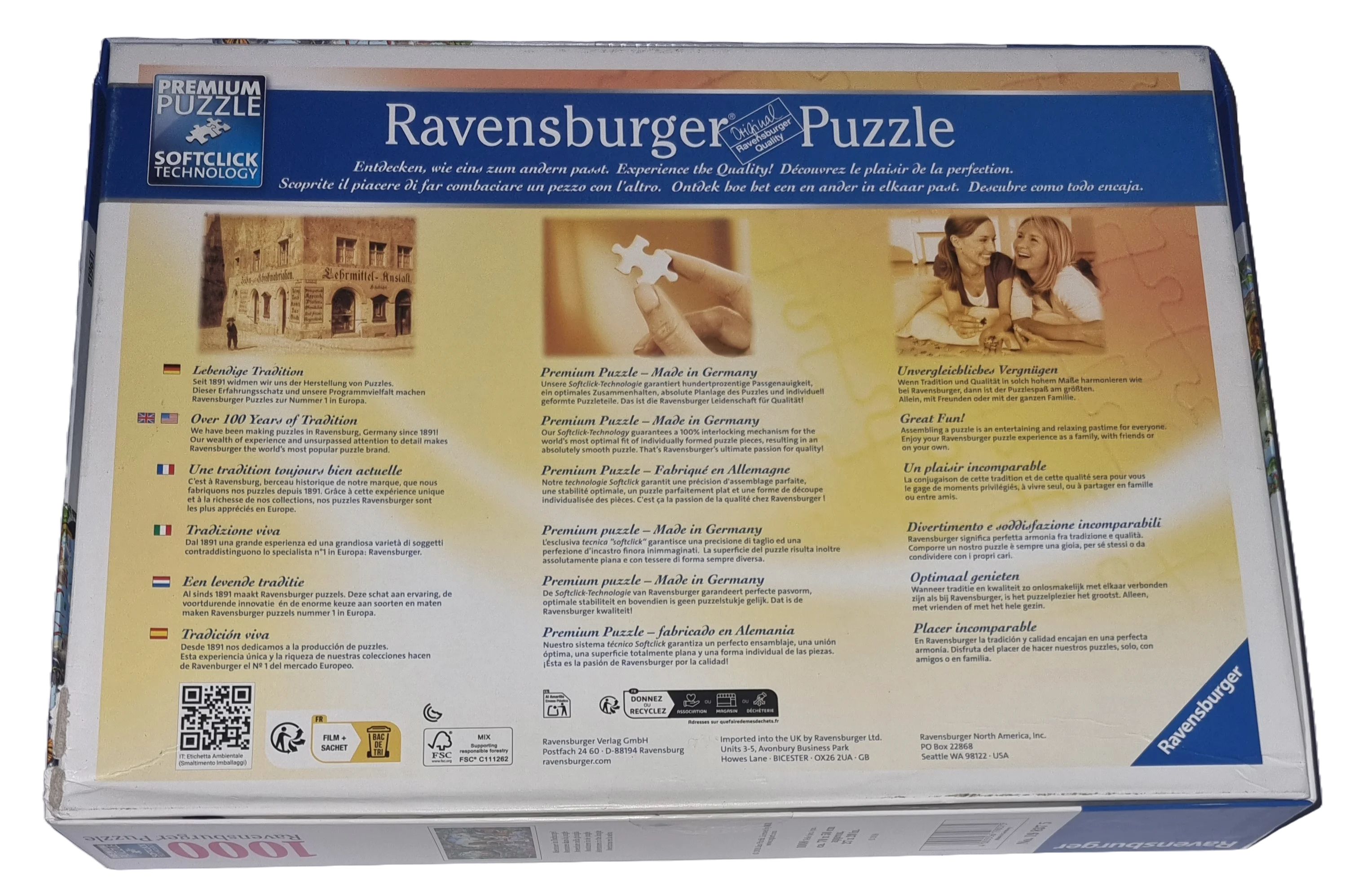 Ravensburger Premium Softclick Puzzle 1000 Teile 198375 Abenteuer im Dschungel