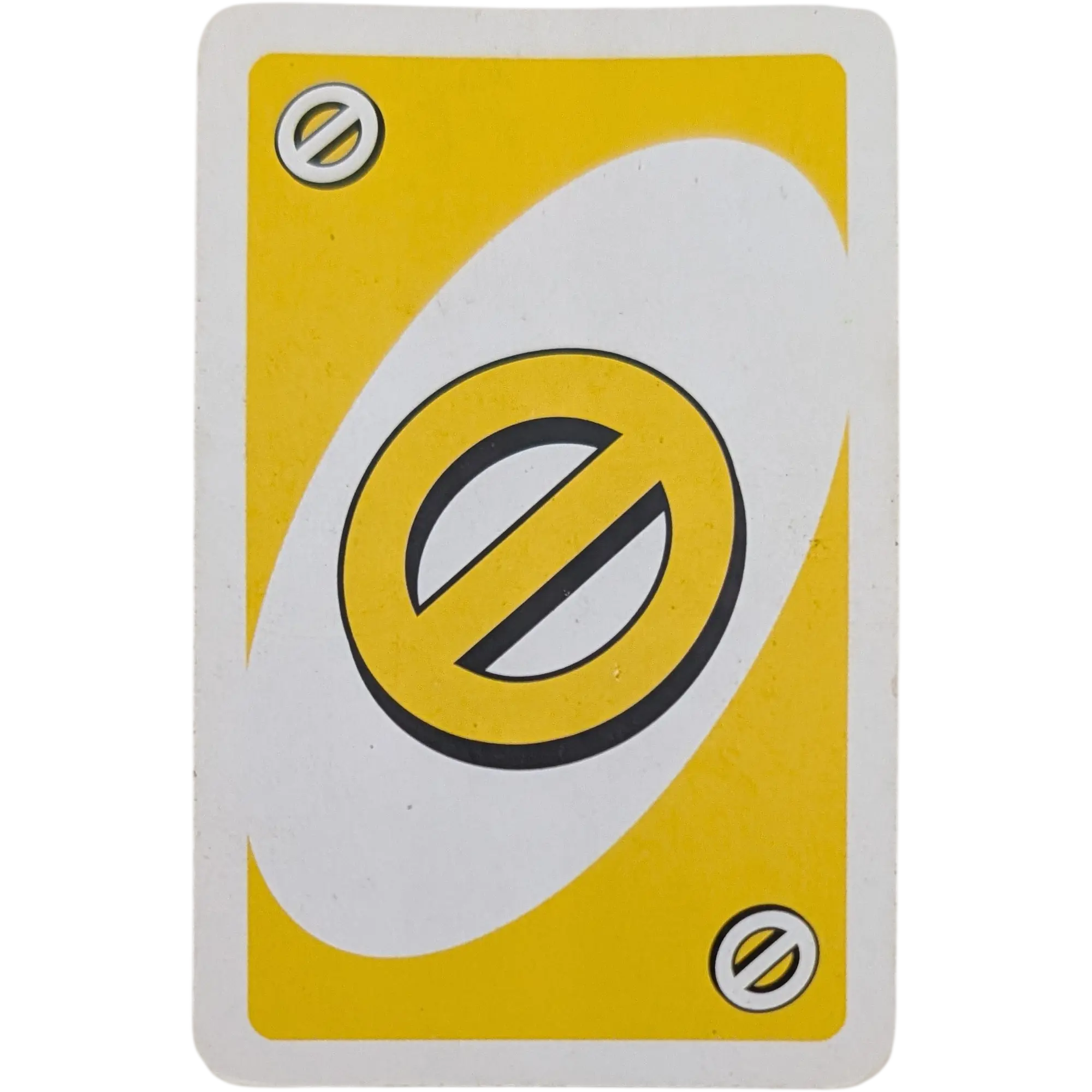 Mattel Uno Ersatzkarte Aussetzer Gelb