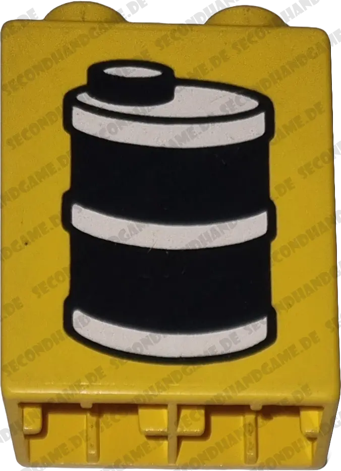 Lego Duplo 4066 1x2 Stein Gelb Ölfass