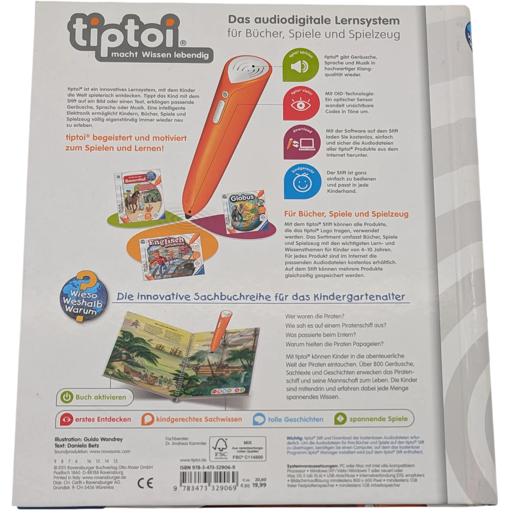 Ravensburger Tiptoi Buch Wieso Weshalb Warum Entdecke die Piraten 32906, Ansicht 2