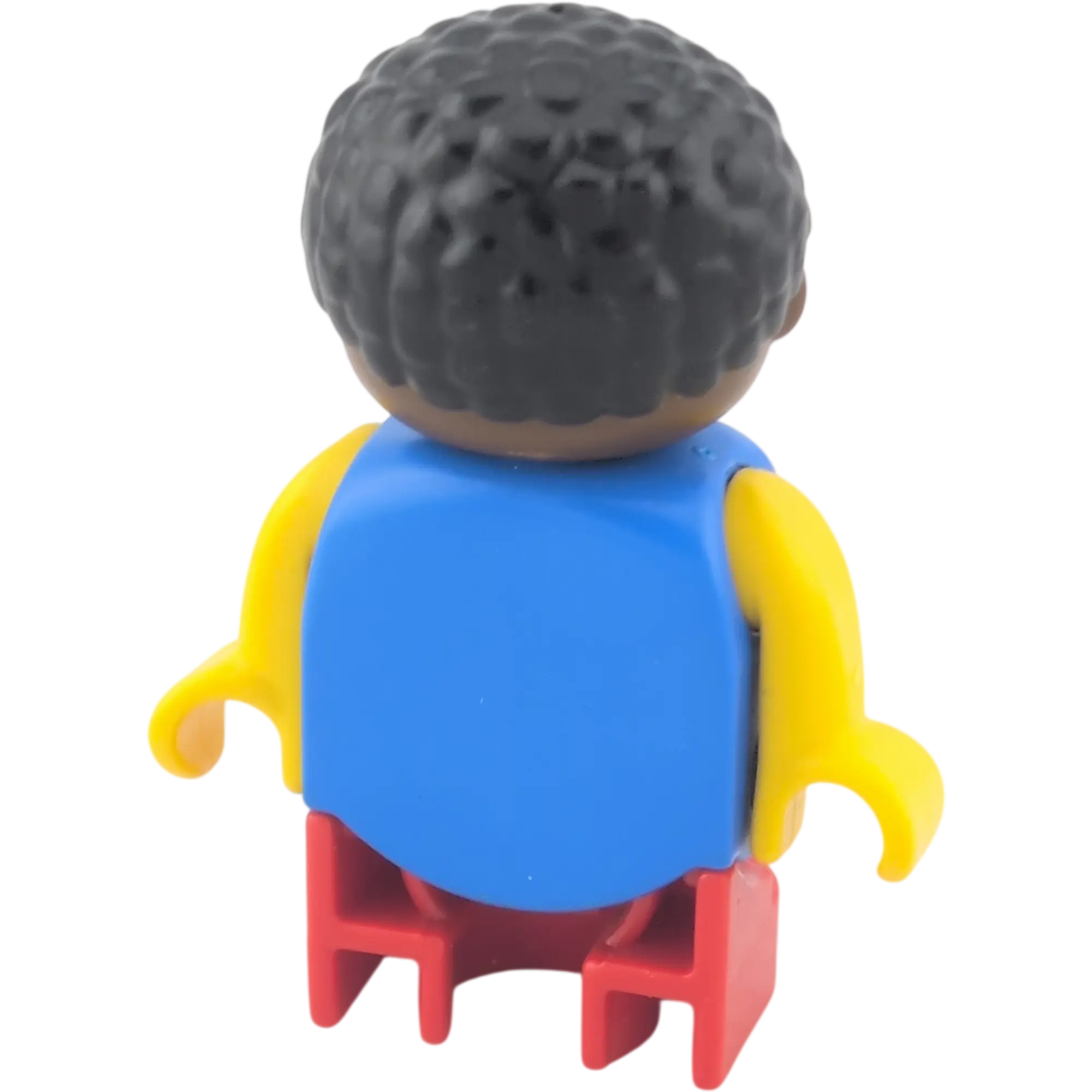 Lego Duplo 4943 Junge schwarze Haare, dunkler Teint, Hosenträger