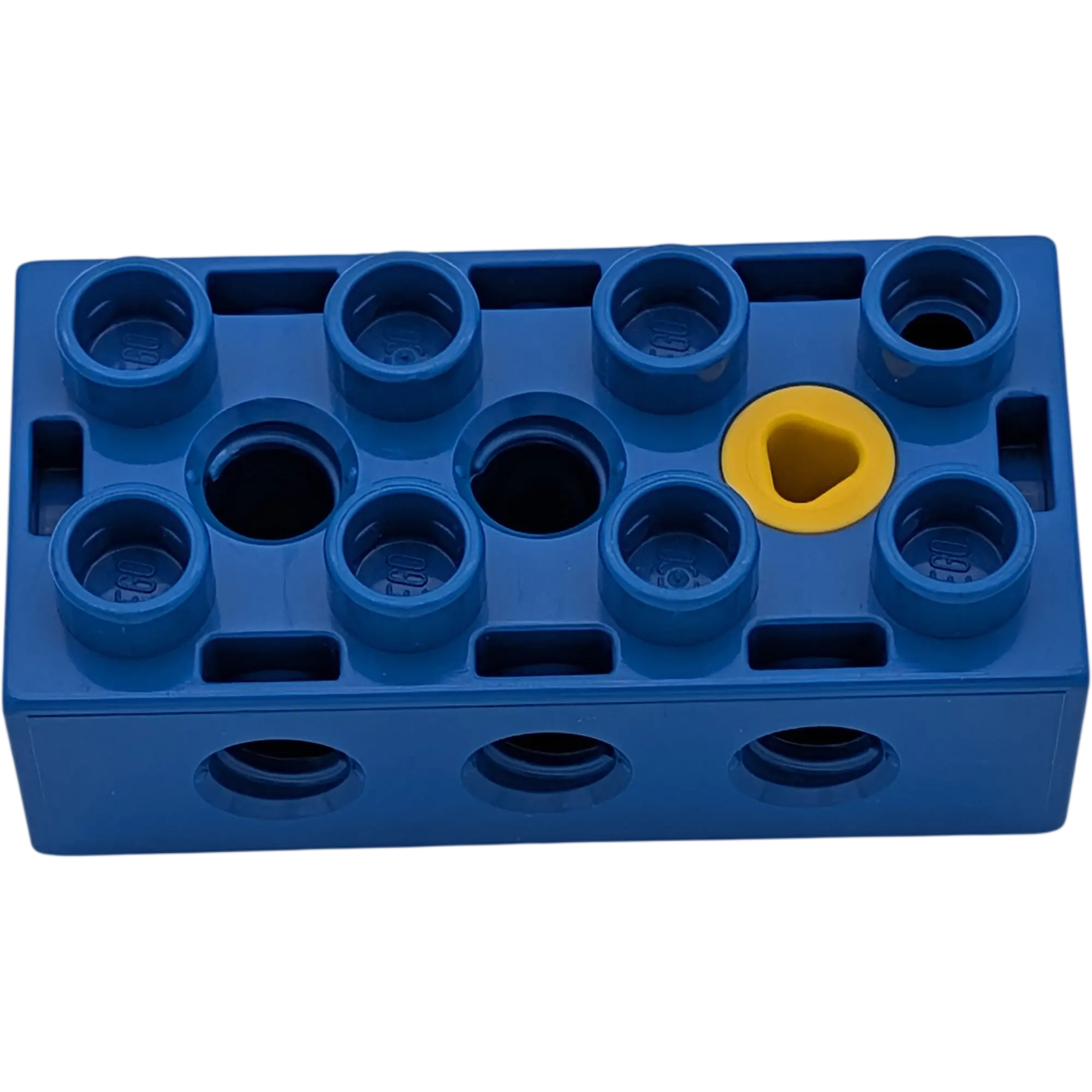 Lego Duplo 31184 Baustein Blau 2x4 mit Schraube Gelb