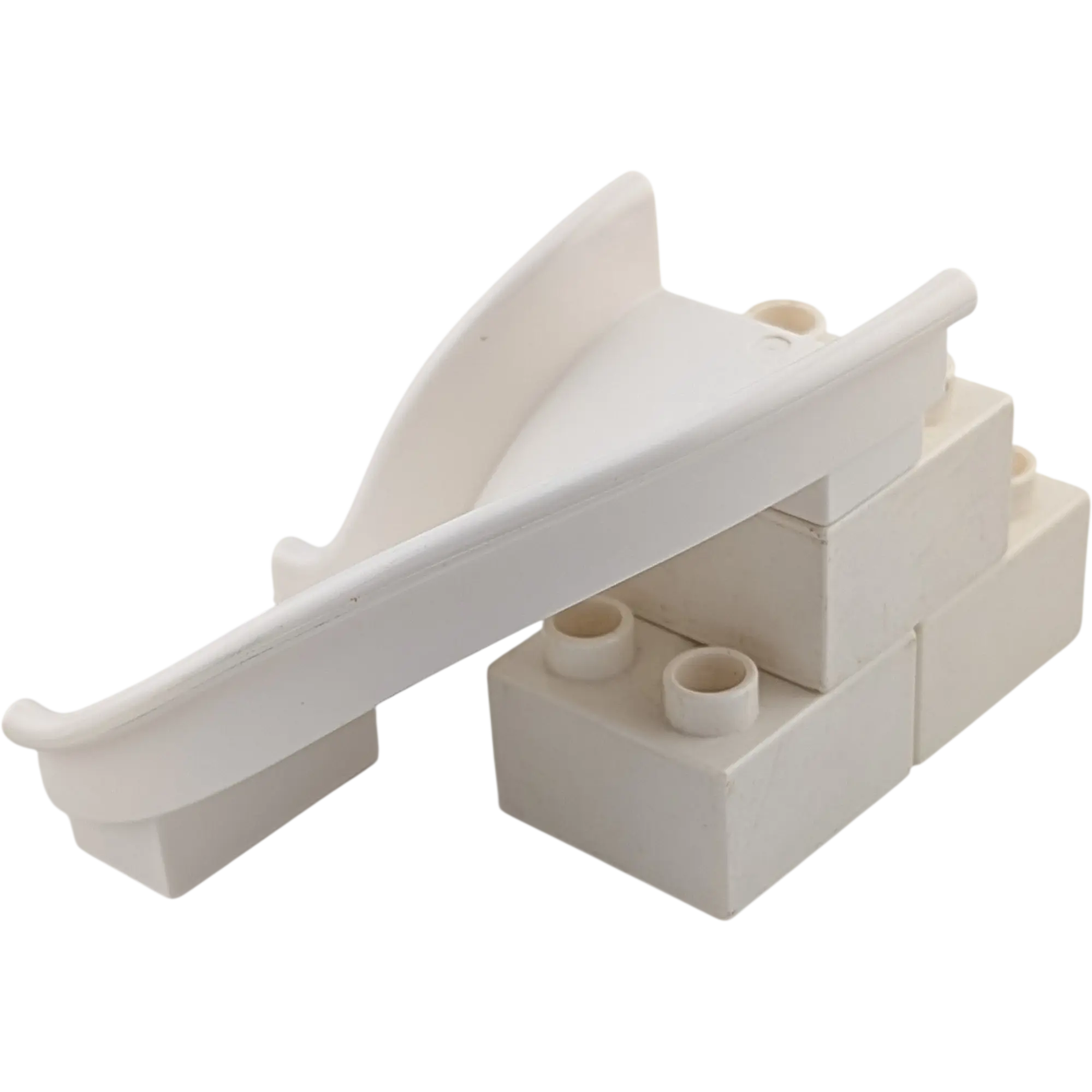 Lego Duplo Kurvenrutsche Weiß mit Treppe