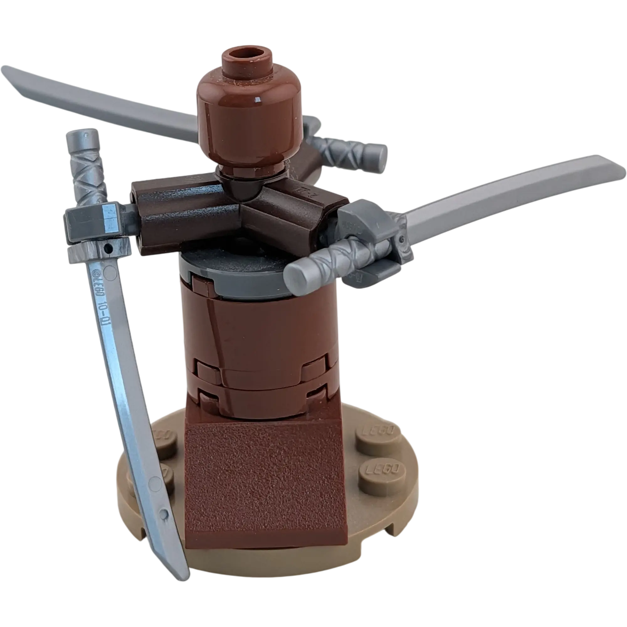 Lego Ninjago Trainingspuppe Kampfpuppe mit 3 Katanas, Ansicht 2