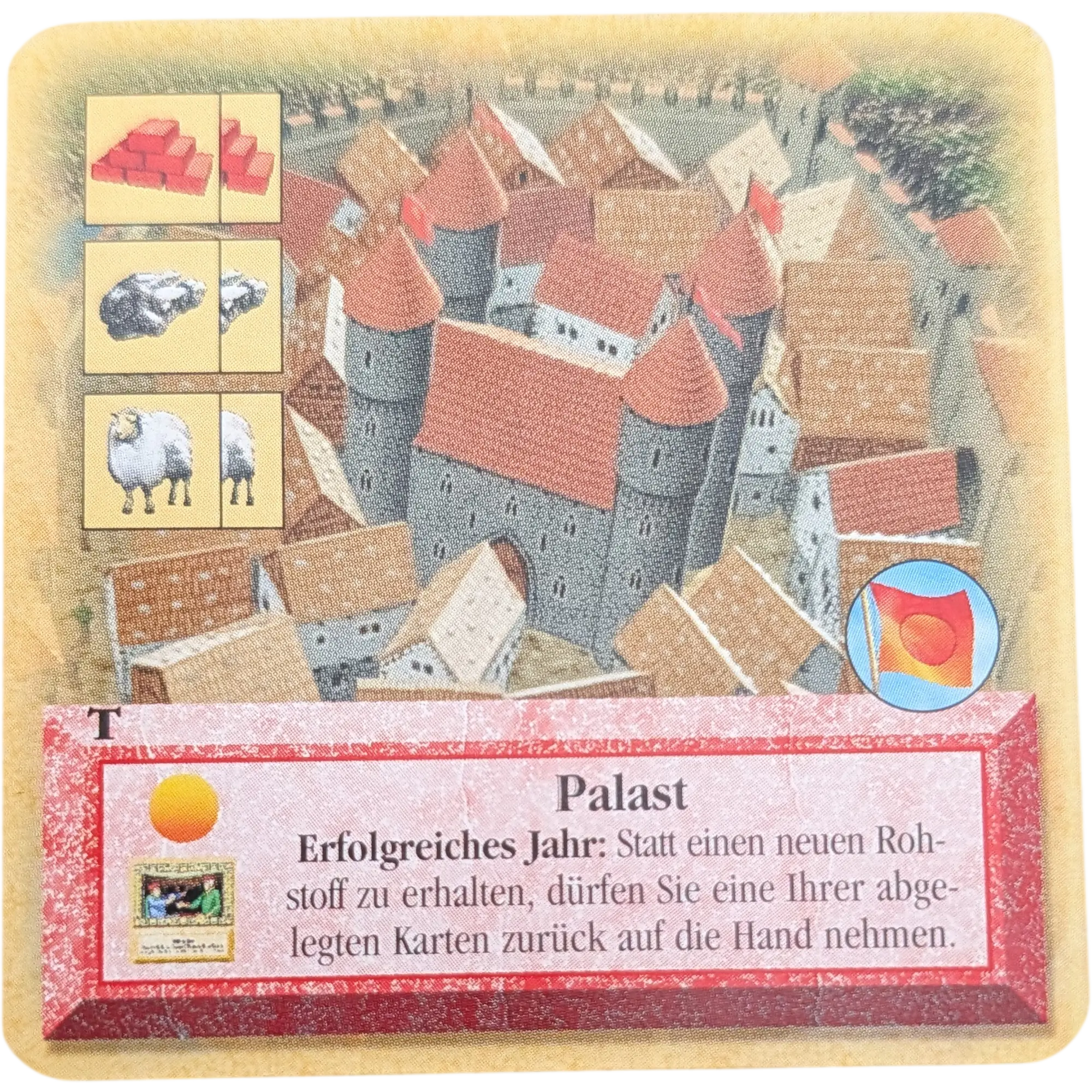 Kosmos Catan das Turnierset zum Kartenspiel Ersatzteile Karte Rot Palast