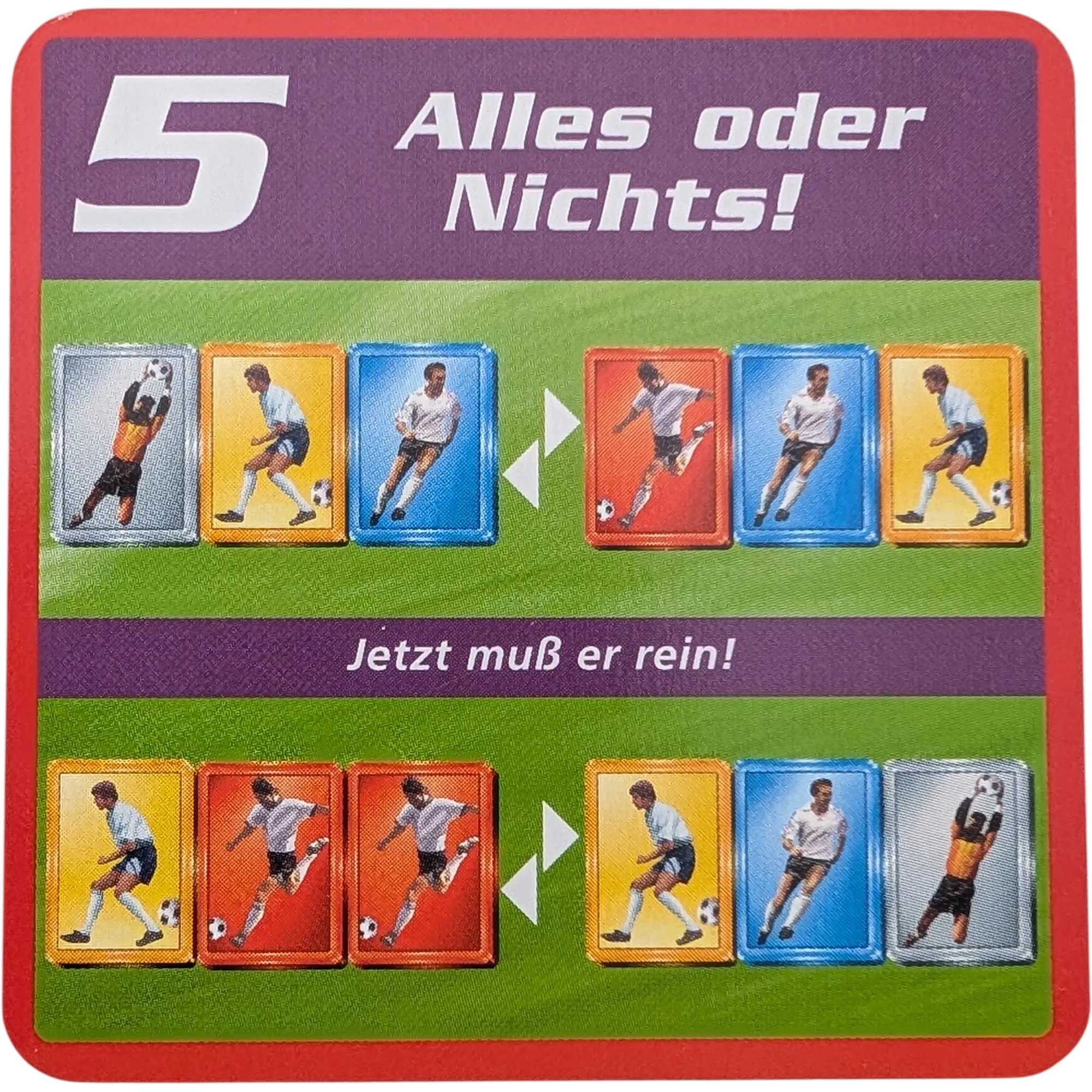 Kosmos Finale Ersatzteile Team Rot Taktikkarte Kampfstärke 5 Alles oder Nichts!