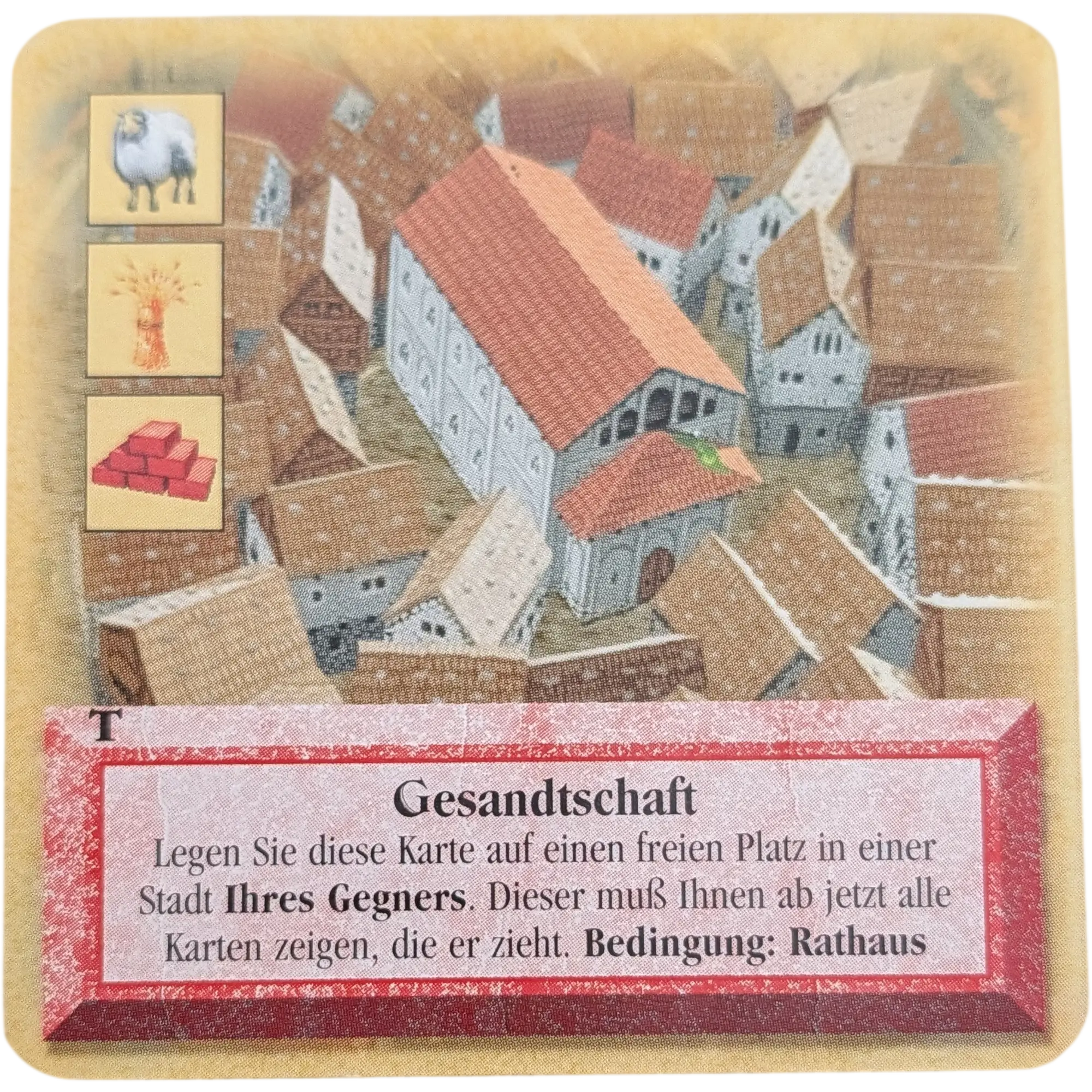 Kosmos Catan das Turnierset zum Kartenspiel Ersatzteile Karte Rot Gesandschaft