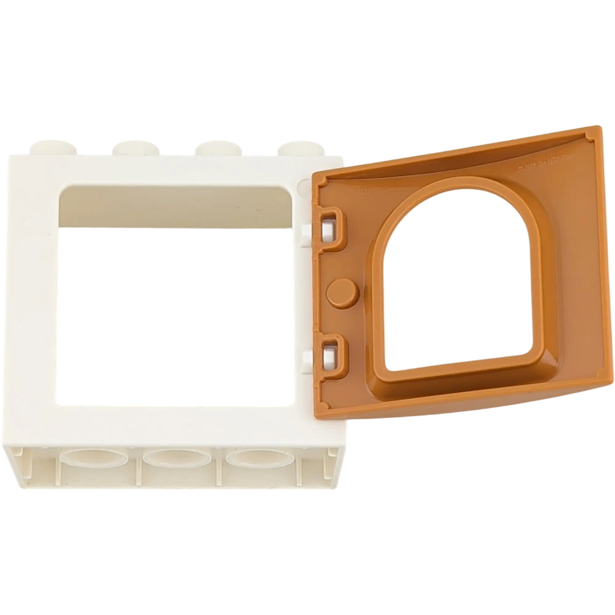 Lego Duplo 61649 Fensterrahmen Weiß mit braunem Rundbogen