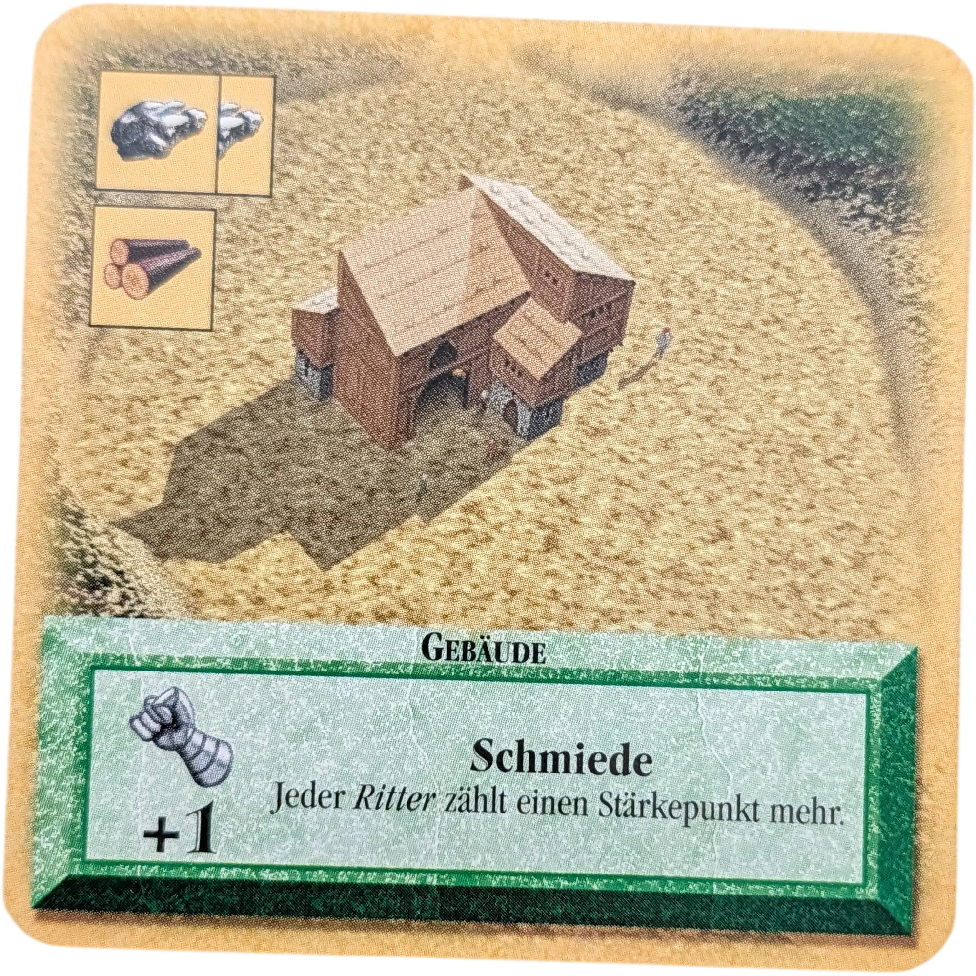 Kosmos Die Siedler von Catan das Kartenspiel Ersatzteil Karte Grün Schmiede