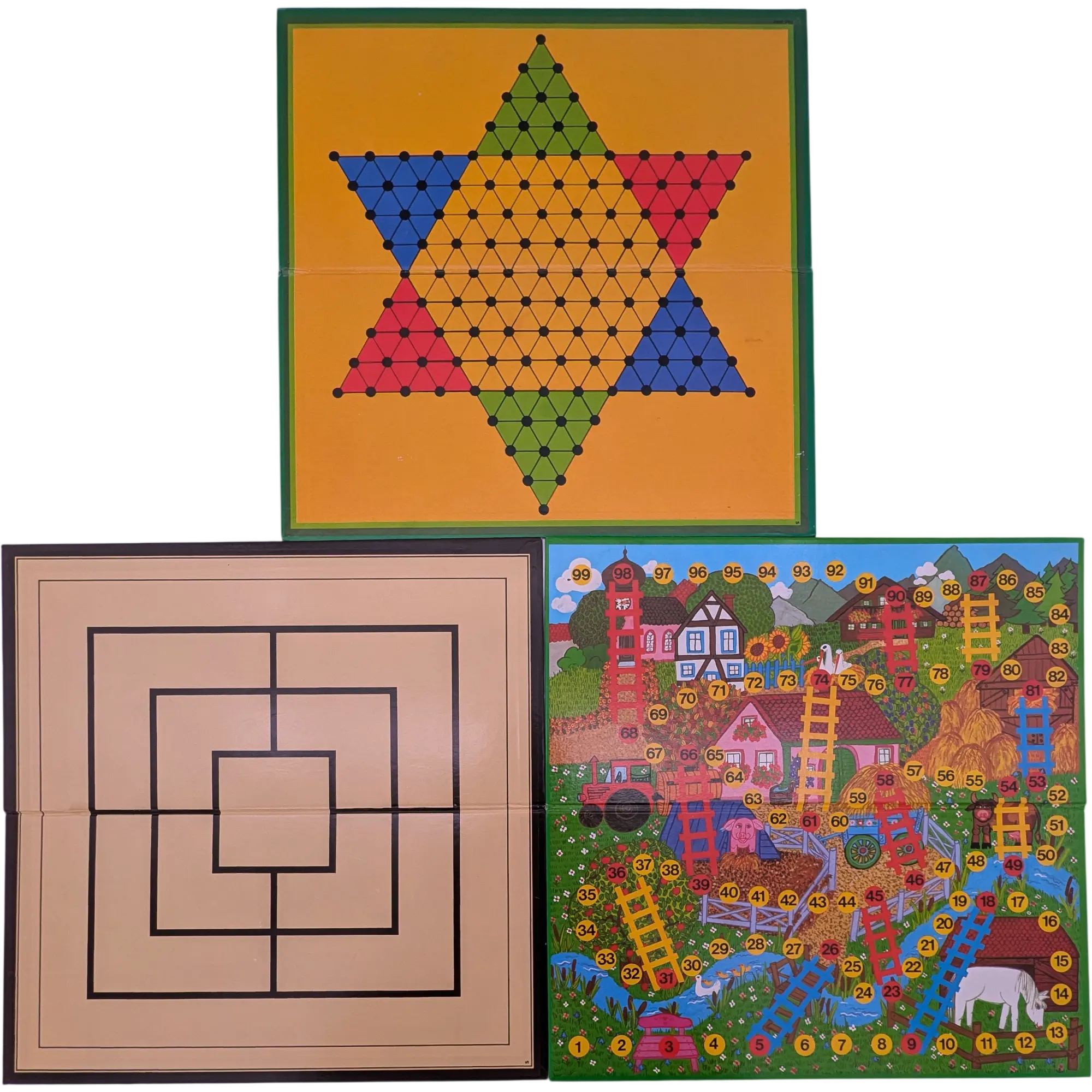 Schmidt Spielesammlung Mensch ärgere dich nicht, Mühle, Dame, Halma, Domino, Ecka, Leiterspiel 6021232