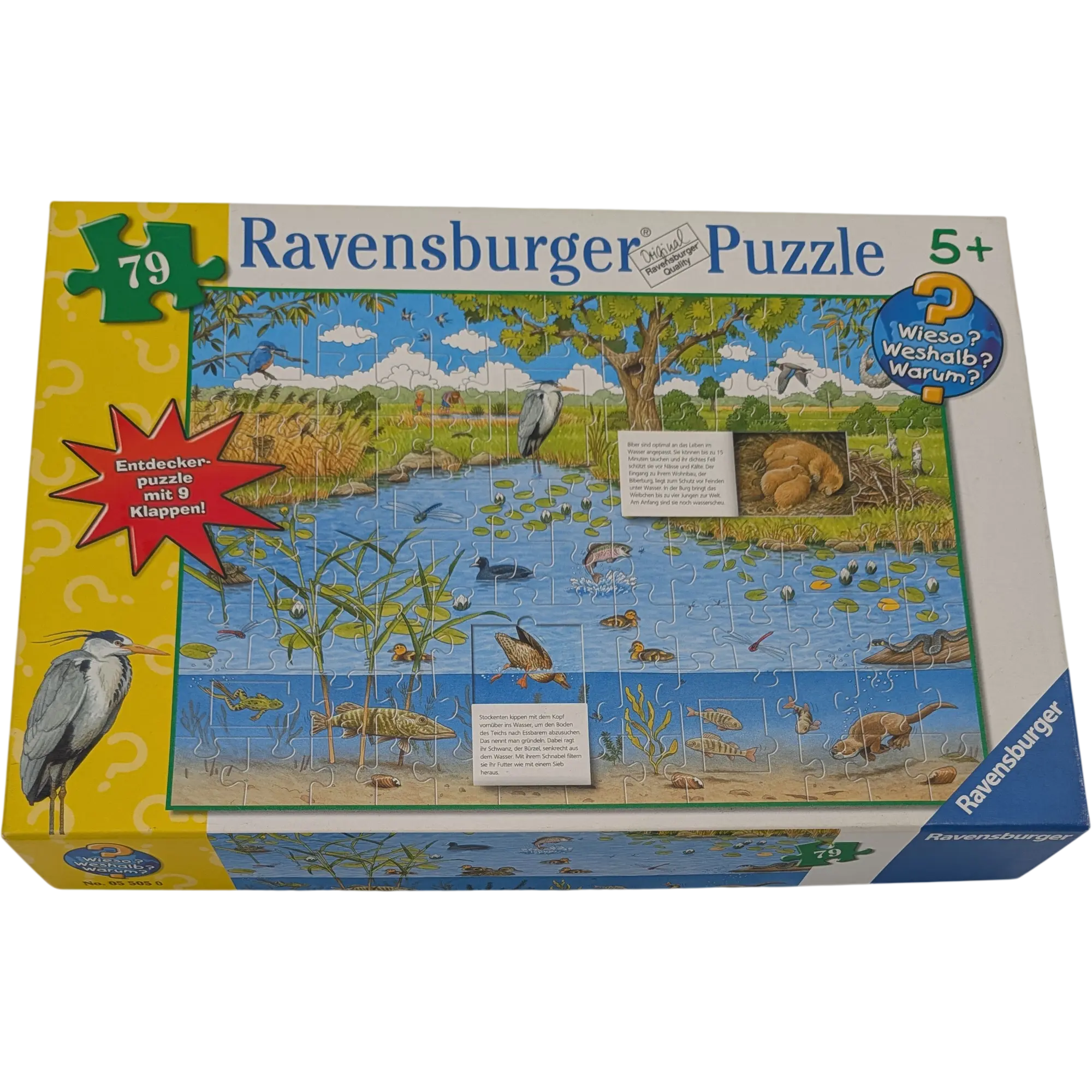 Ravensburger Wieso Weshalb Warum? Puzzle 79 Teile 055050 Leben am Teich und Fluss
