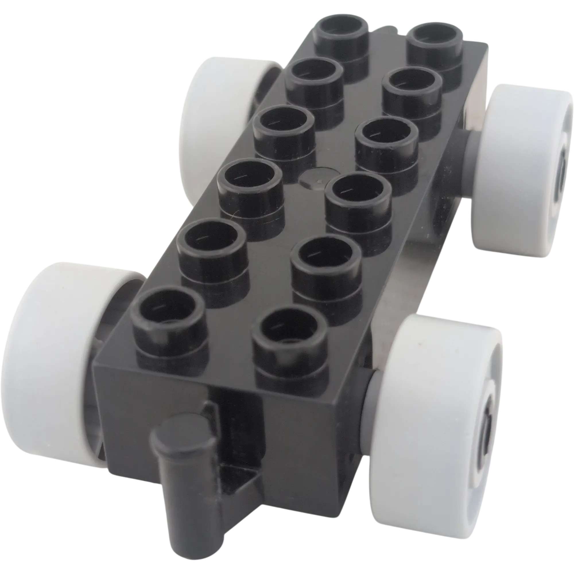 Lego Duplo Eisenbahn Anhänger Schwarz Hellgrau