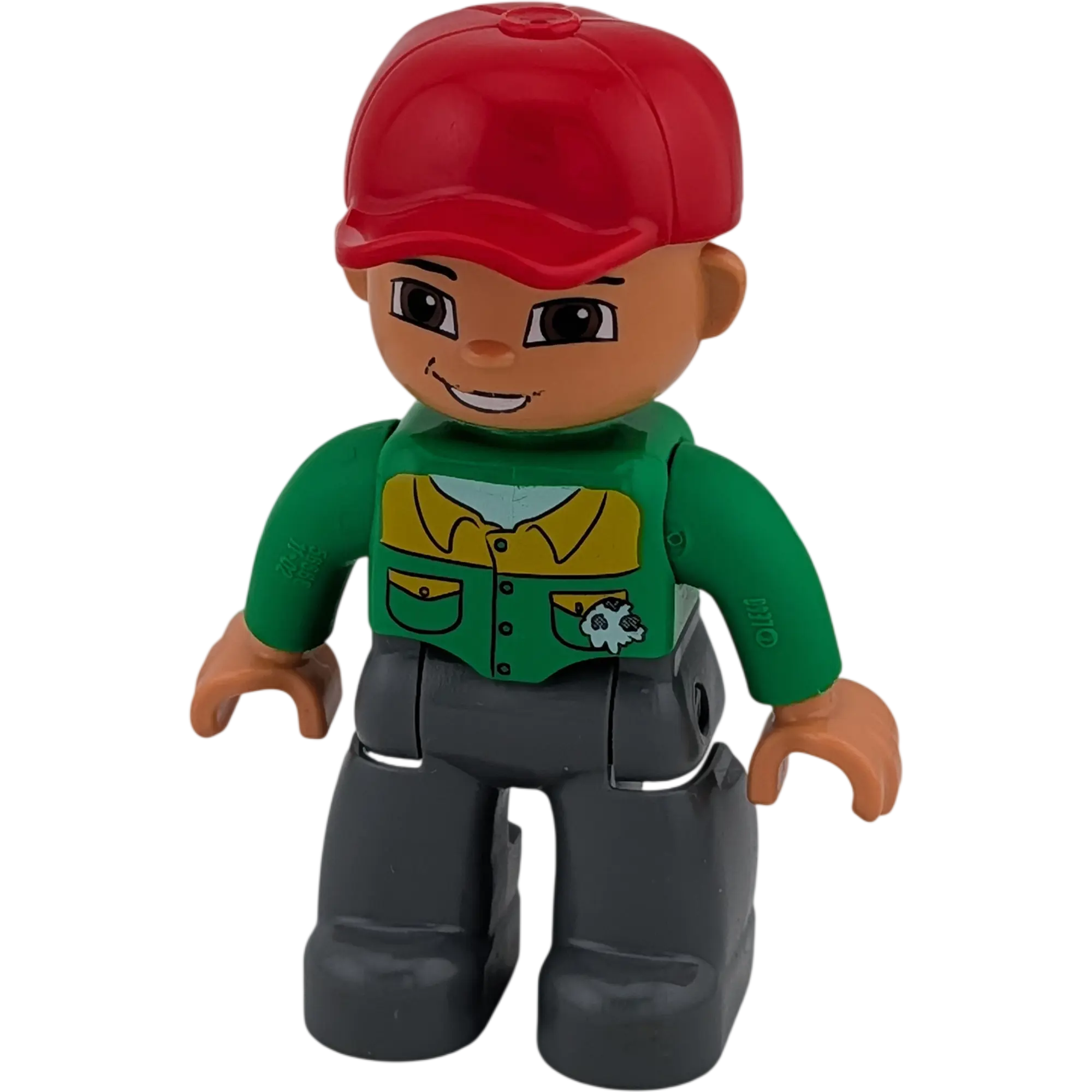 Lego Duplo Figur Mann 47394 Teenager mit grünem Hemd roter Cape