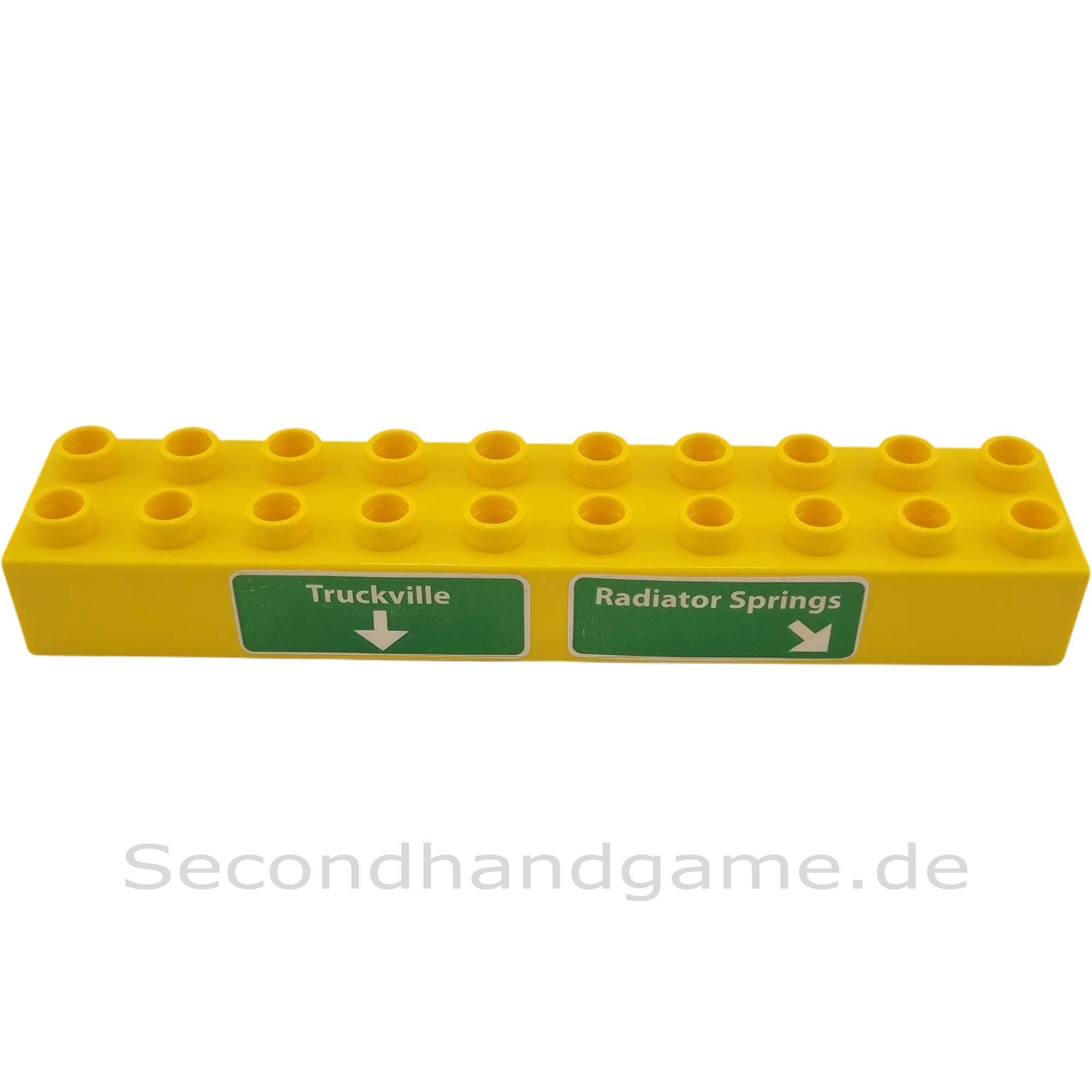 Lego Duplo 2x10 Stein 2291 Gelb Mit Straßenschild Truckville