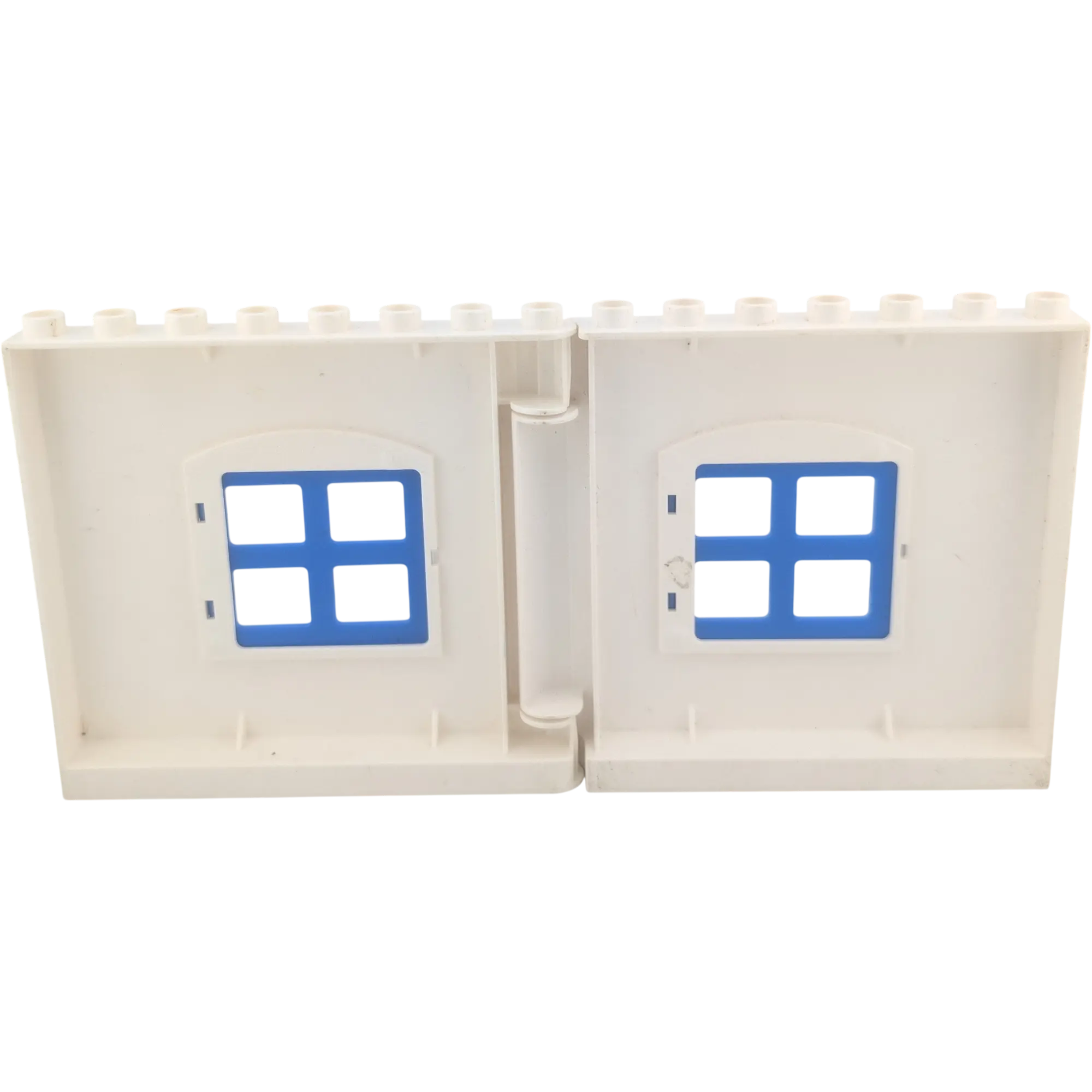 Lego Duplo Hauswand Weiß Polizeistation Polizeirevier Blaue Fenster