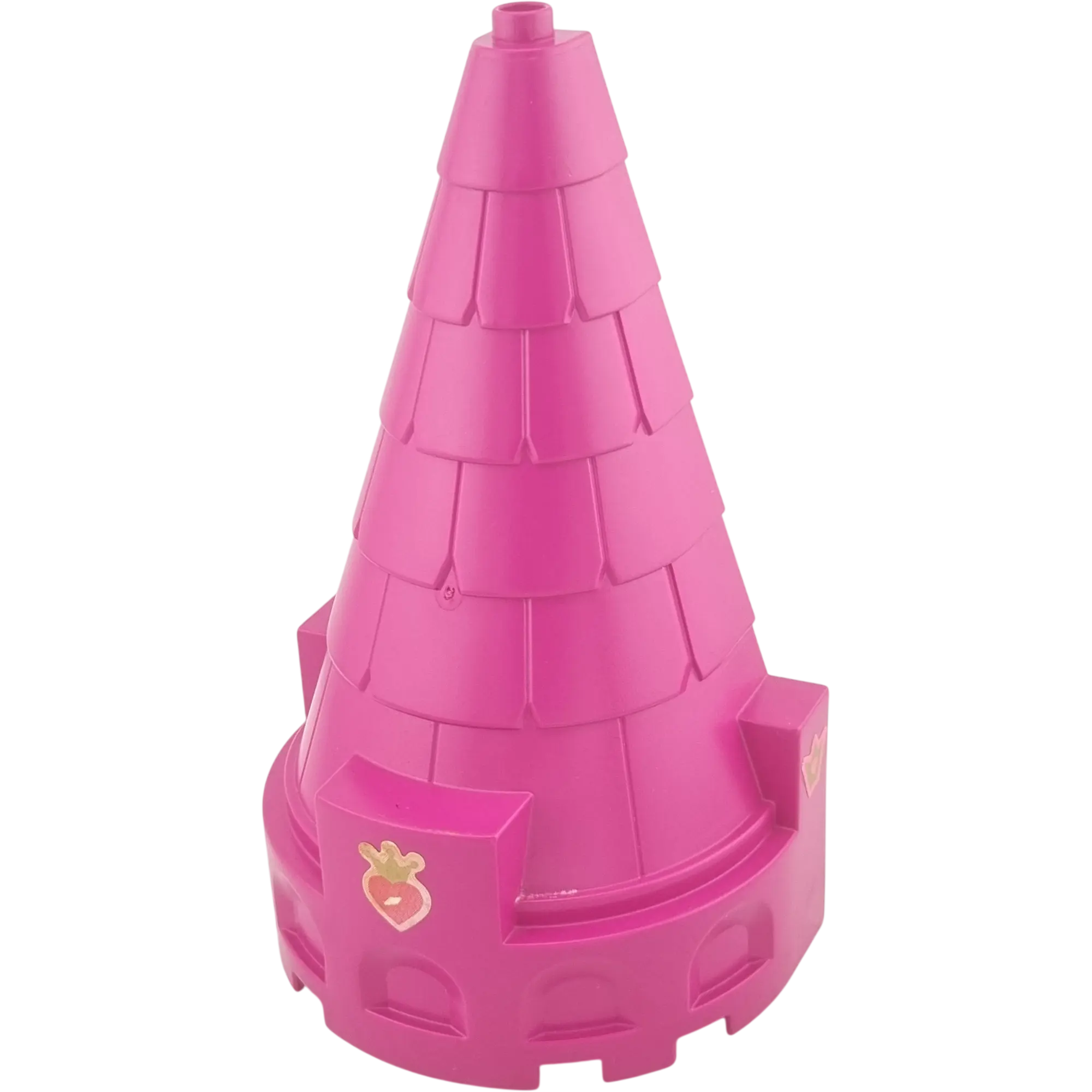 Lego Duplo 52025 Burg Turmspitze Burgteil Pink 4x6x6 mit Herz