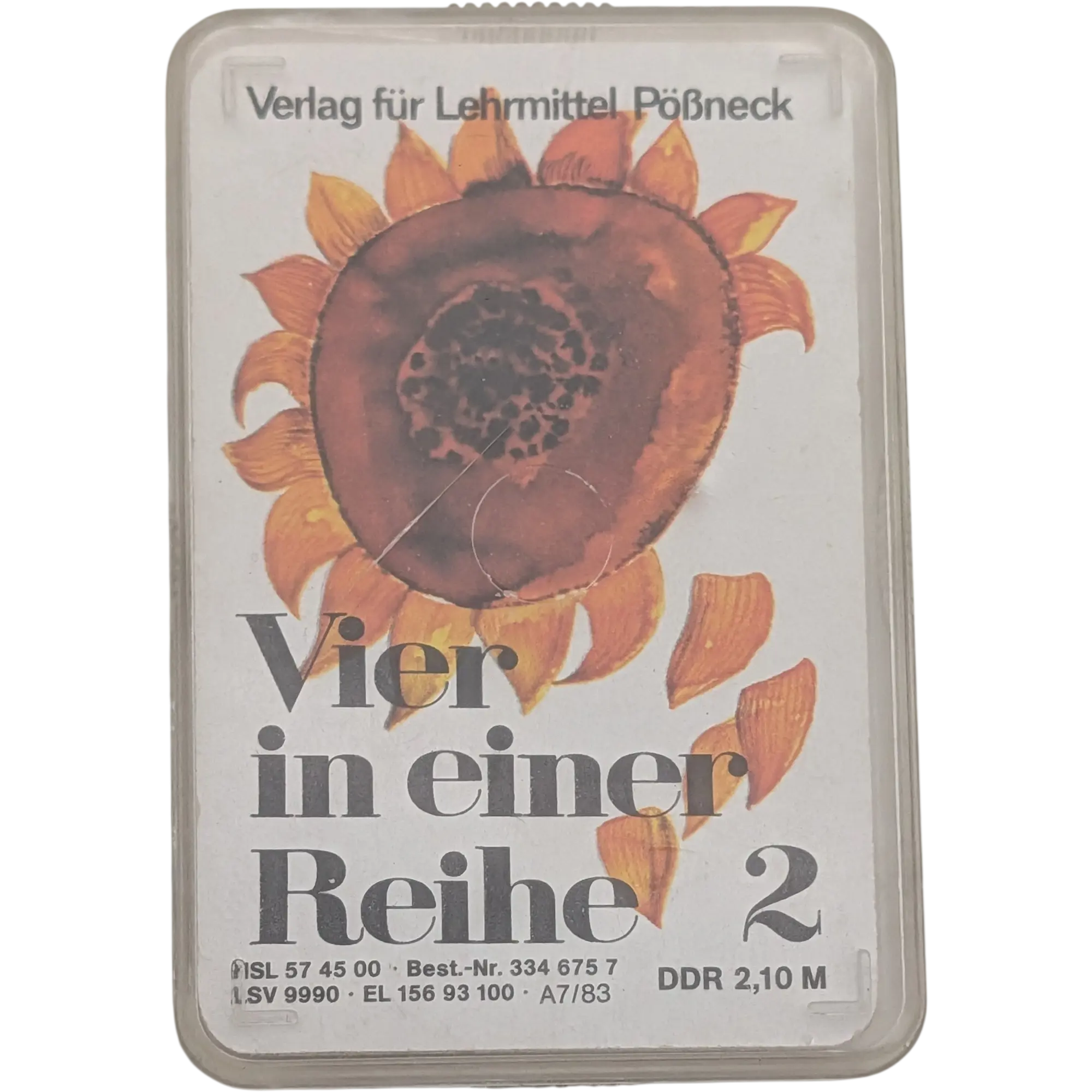 Verlag für Lehrmittel Pößneck DDR Kartenspiel Vier in einer Reihe 2 Quartett 1983 in Kunststoffbox