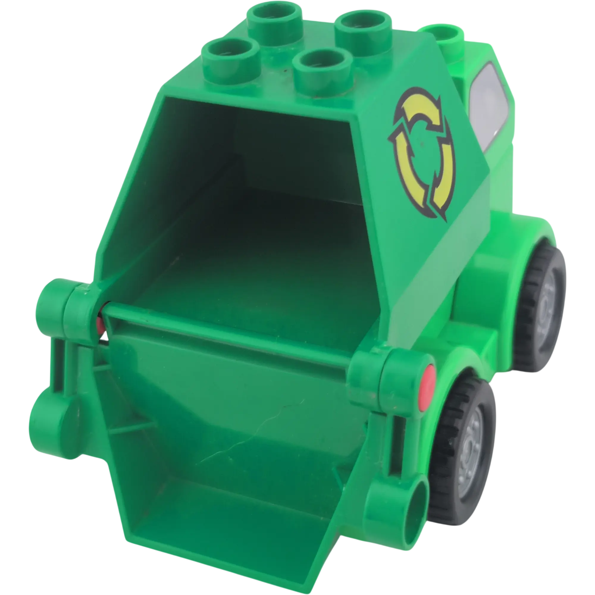 Lego Duplo Müllauto Grün mit Recyclingzeichen