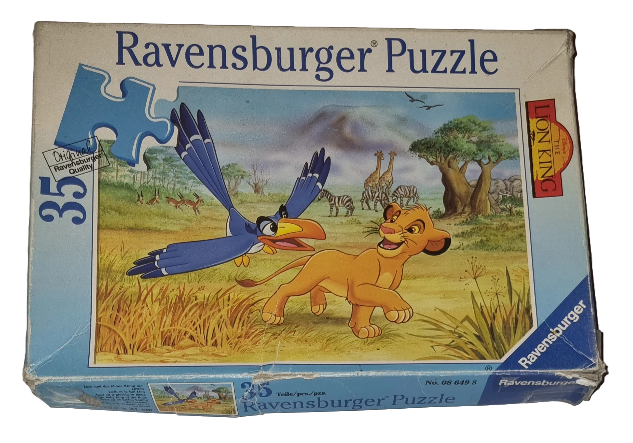 Ravensburger Puzzle 35 Teile 086498 Zazu und der kleine König der Löwen