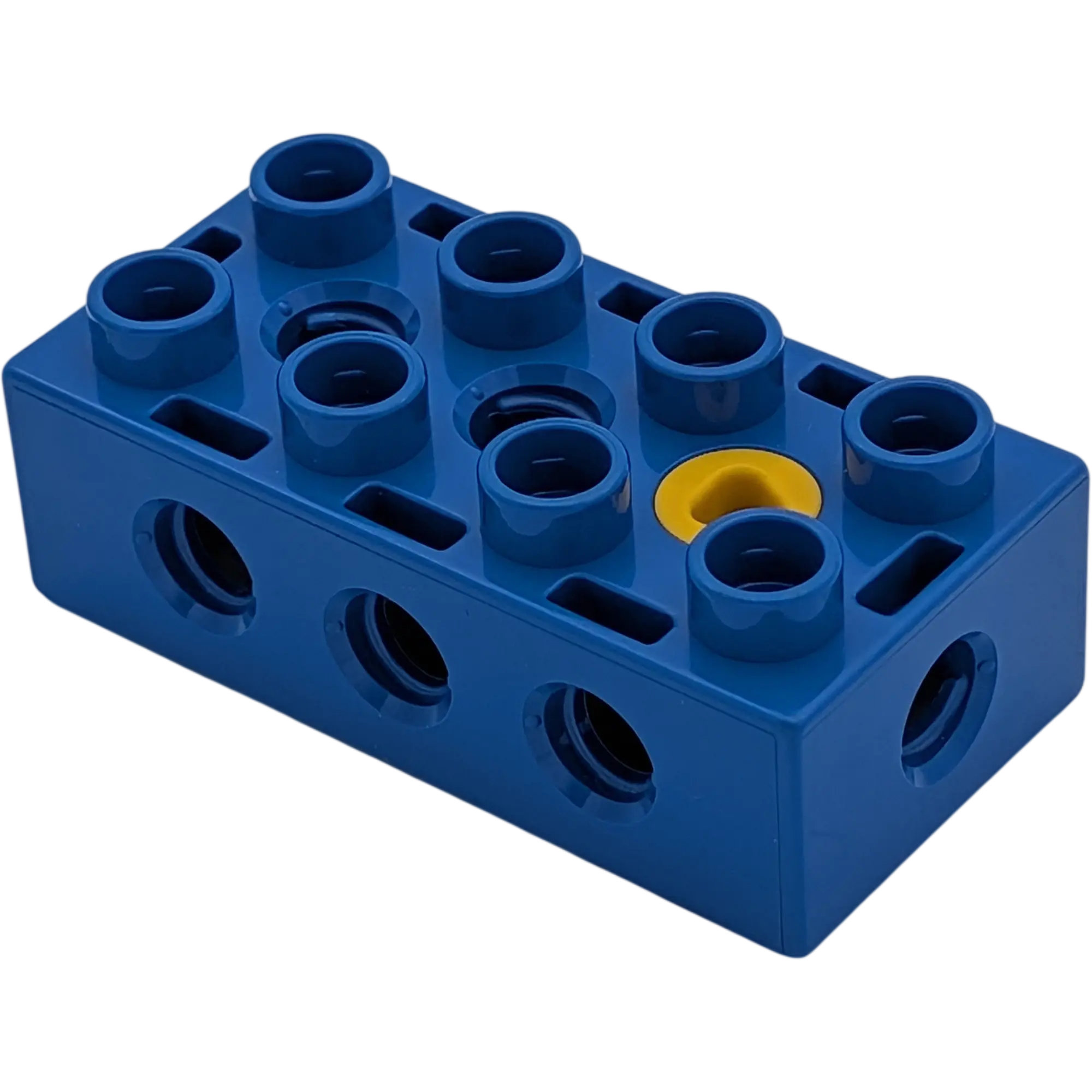 Lego Duplo 31184 Baustein Blau 2x4 mit Schraube Gelb