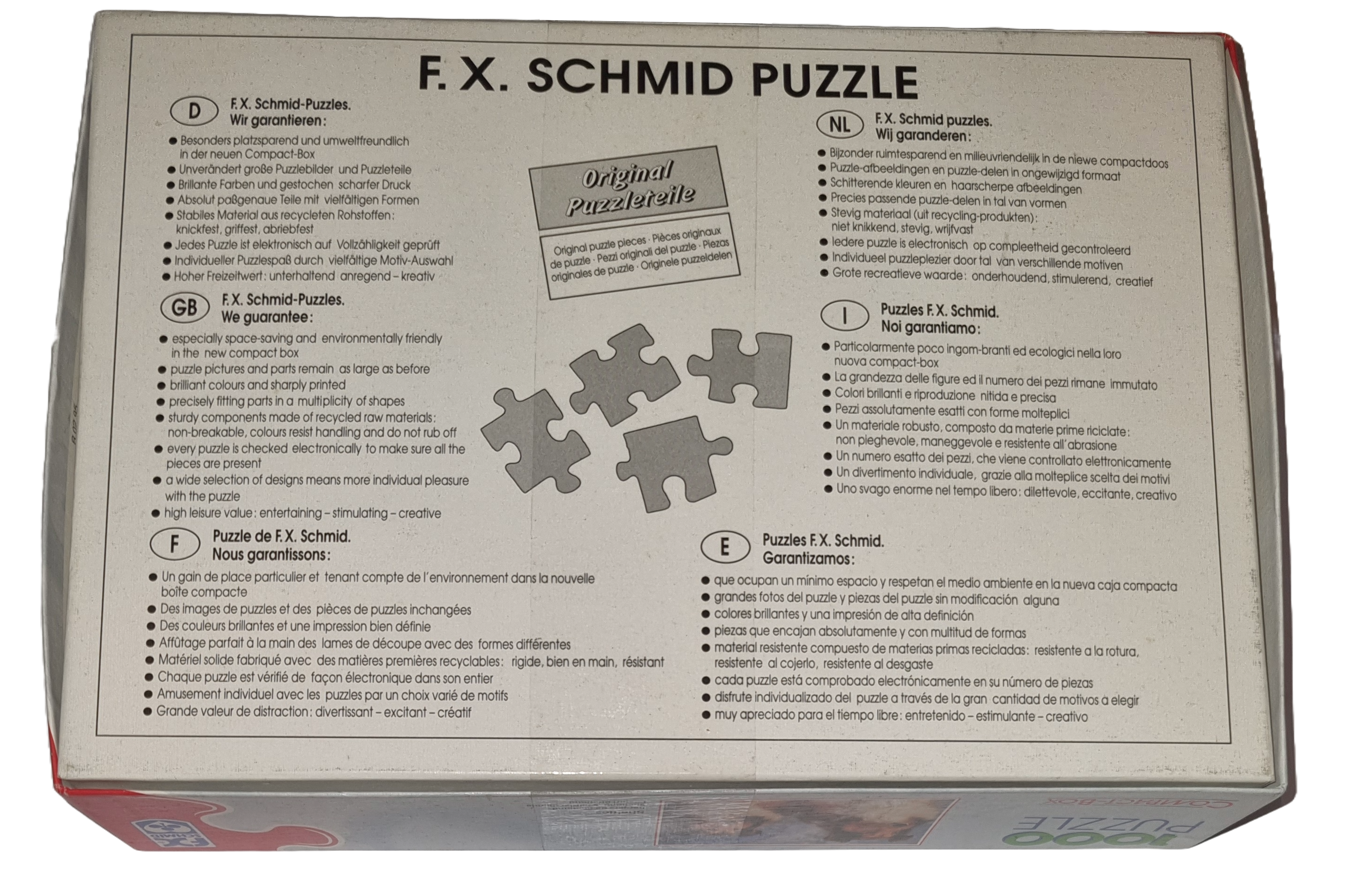 Fx Schmid Puzzle 1000 Teile Compact-Box Shelties 95511.6