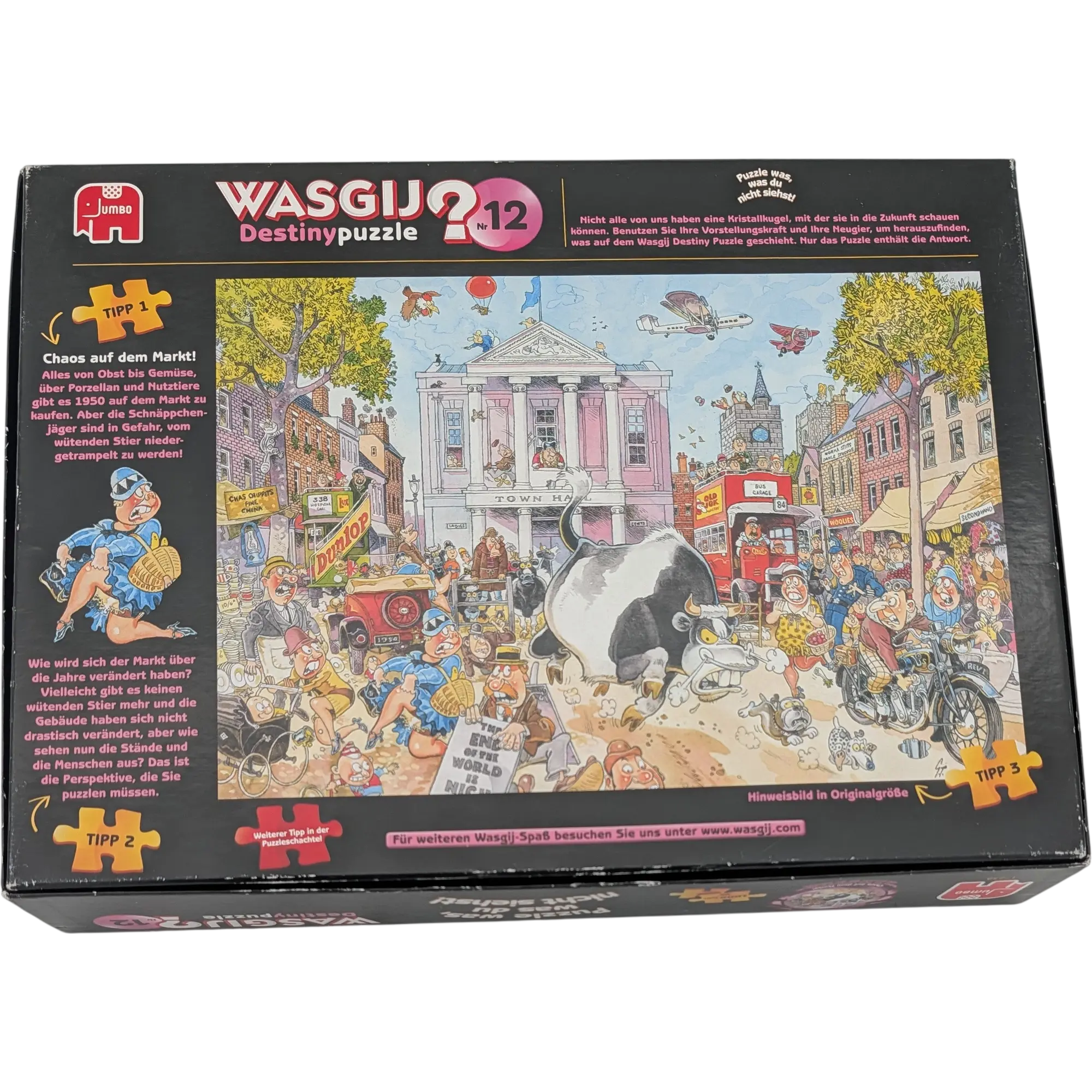 Jumbo Wasgij? Puzzle 12, 1000 Teile Chaos auf dem Markt! 17238, Ansicht 2