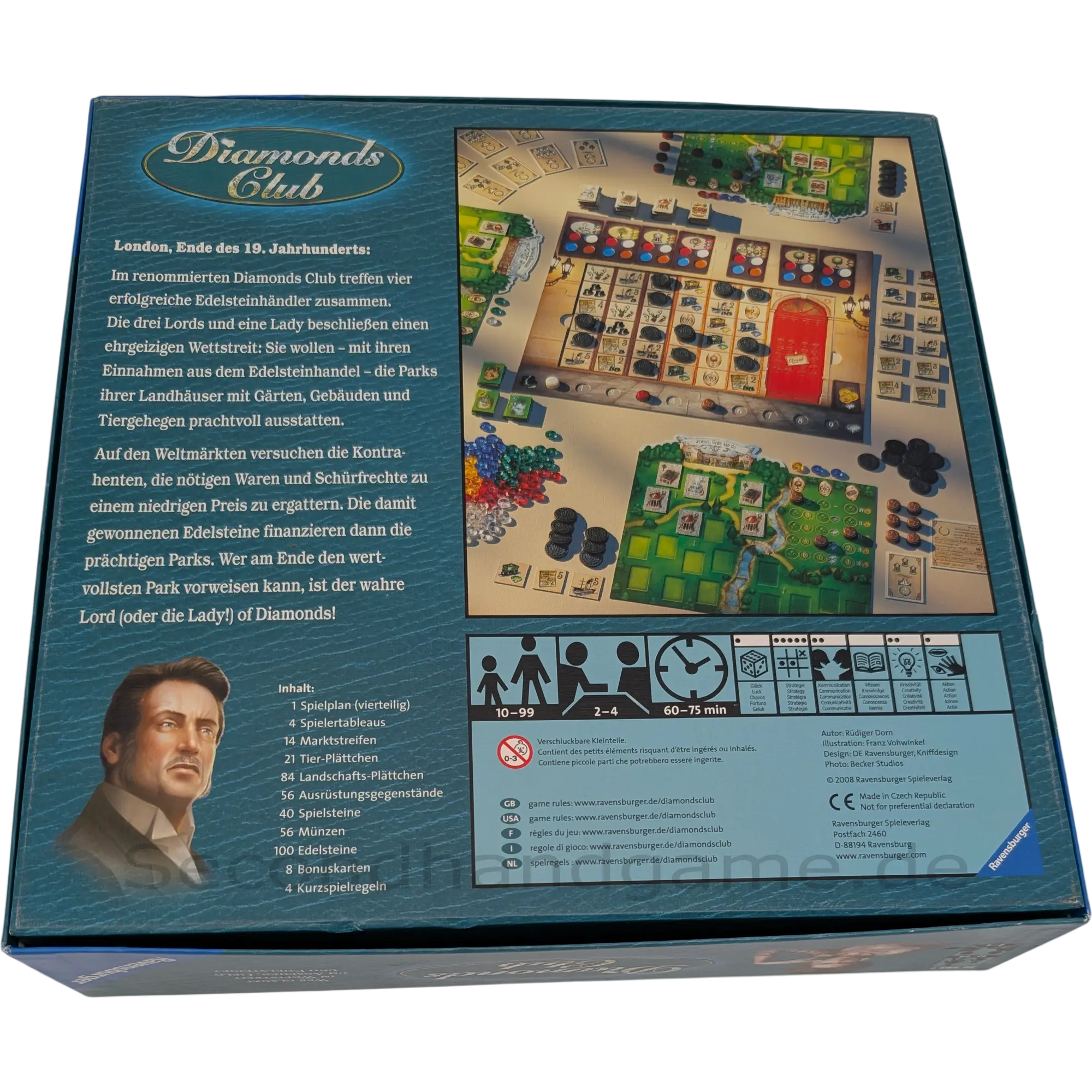 Ravensburger Brettspiel Diamonds Club 264827, ab 10 Jahren