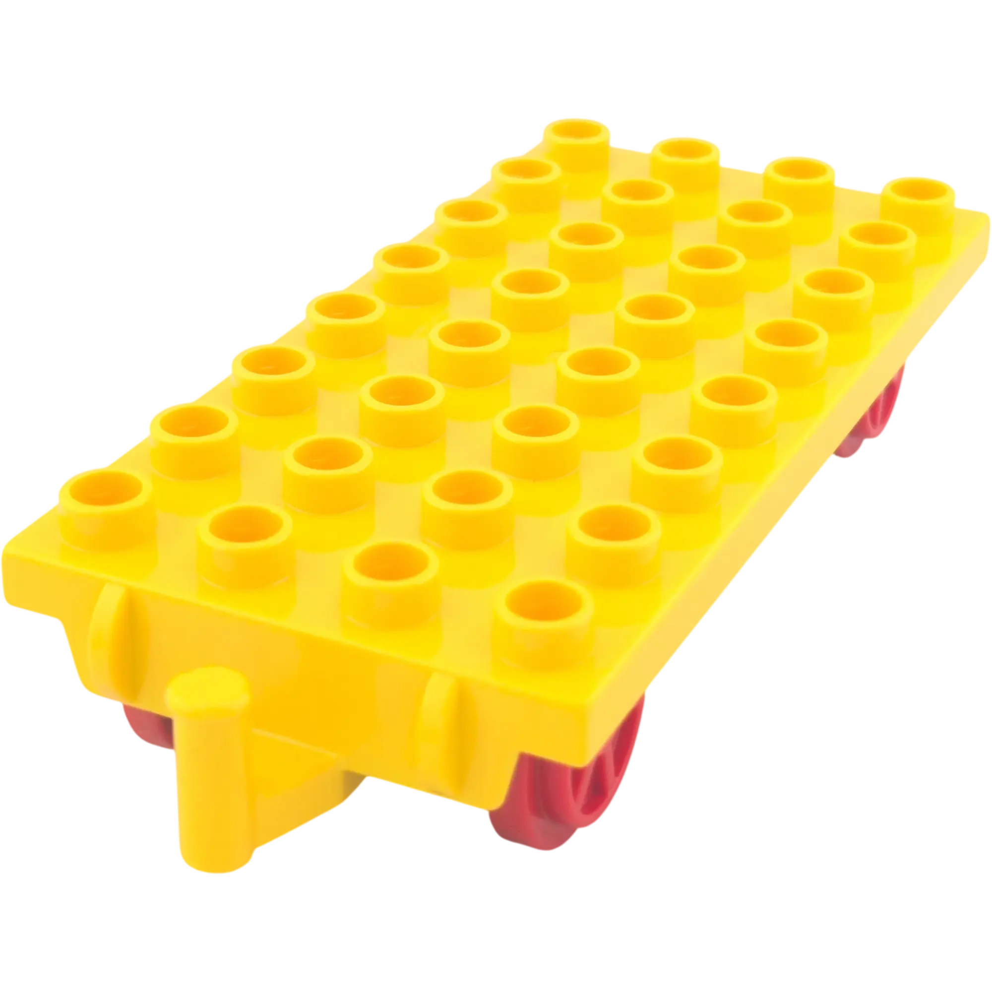 Lego Duplo Anhänger Gelb mit beweglichem Glied 4x8