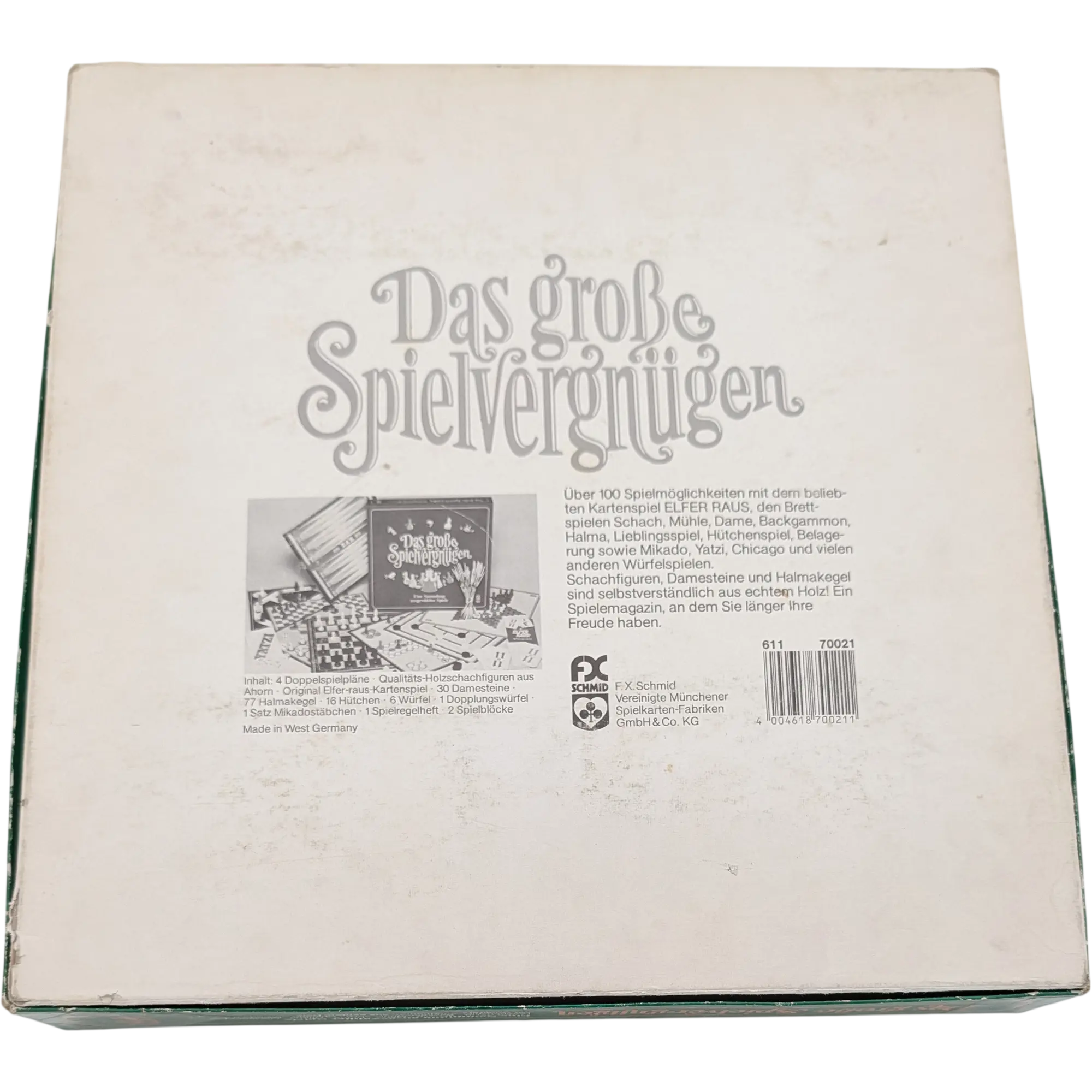 FX Schmid Das große Spielvergnügen Eine Sammlung ausgewählter Spiele aus echtem Holz 700211