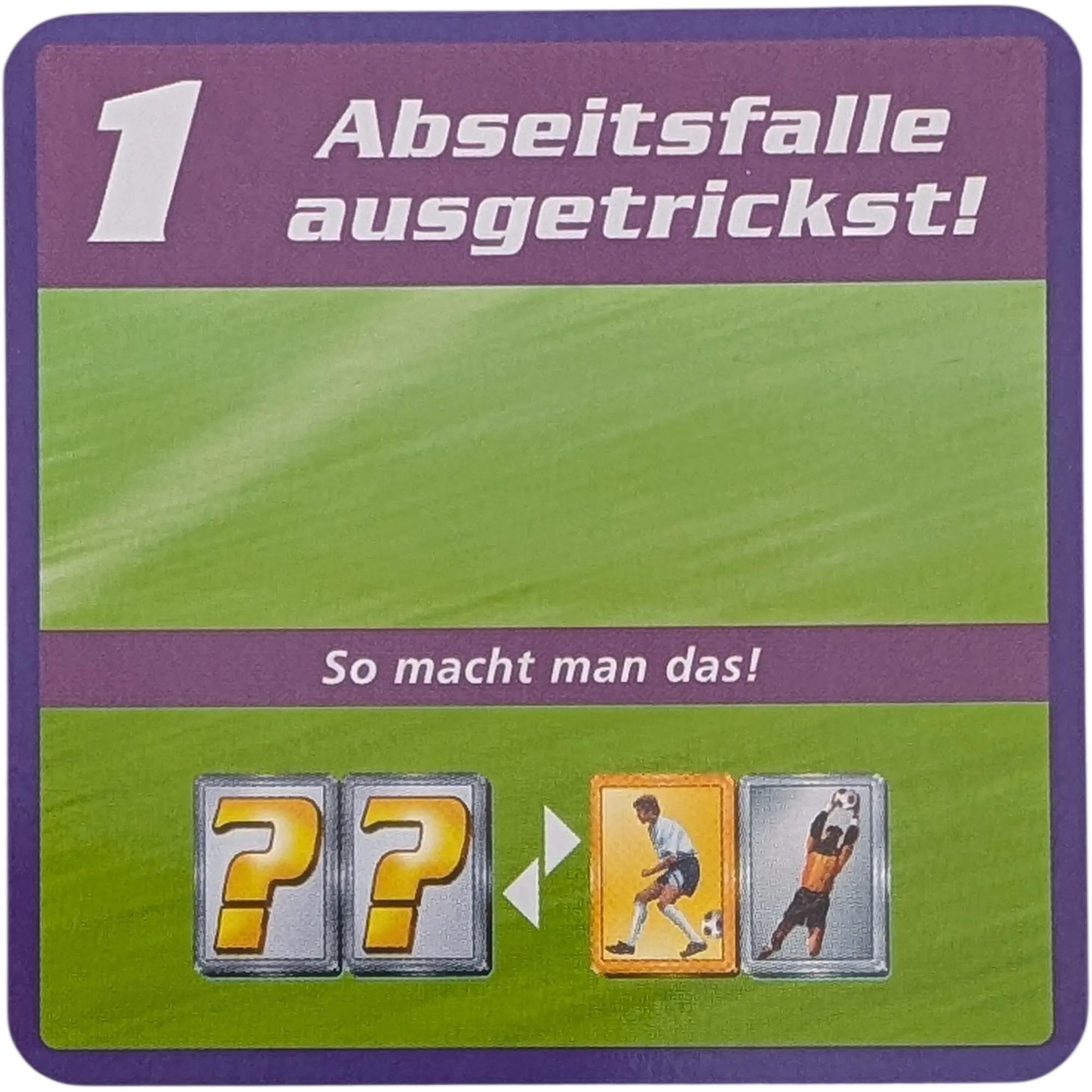 Kosmos Finale Ersatzteile Team Blau Taktikkarte Kampfstärke 1 Abseitsfalle ausgetrickst! So macht man das?
