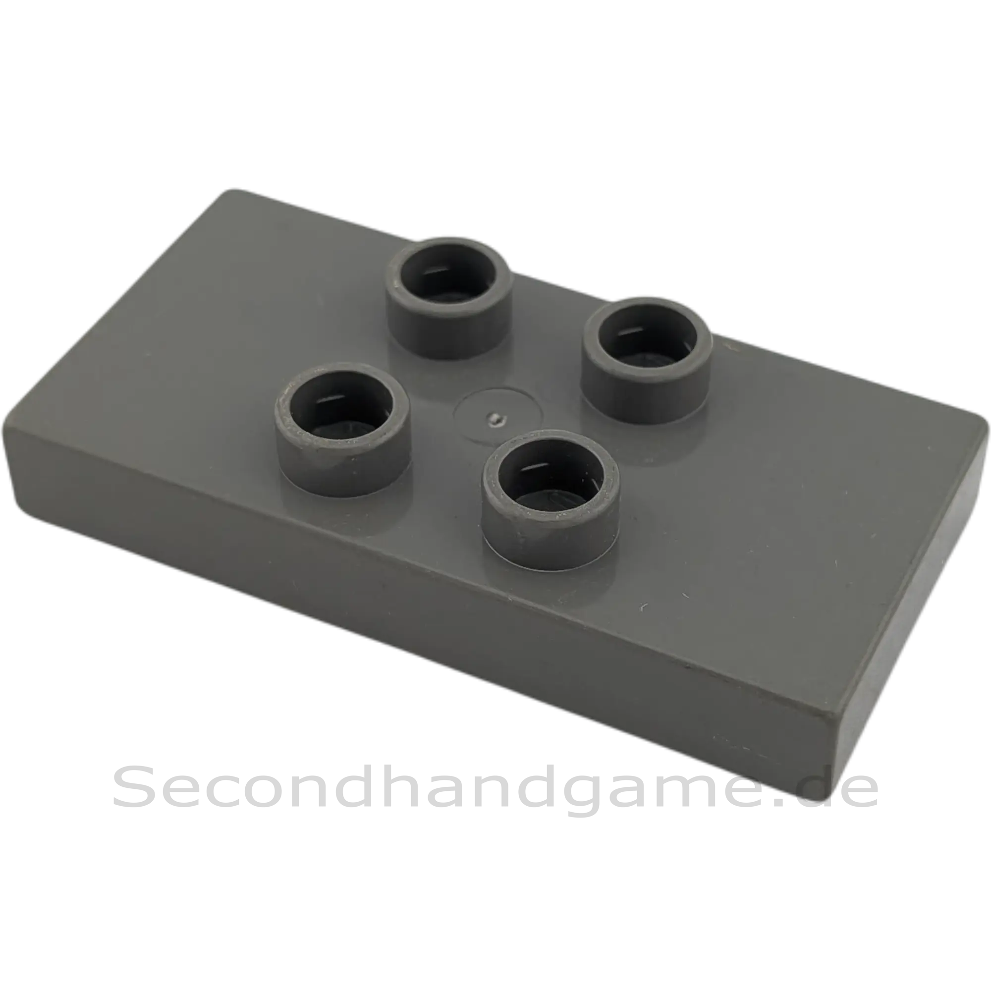 Lego Duplo 6413 Tischplatte 2x4 Dunkelgrau mit 4 Noppen Fliesen