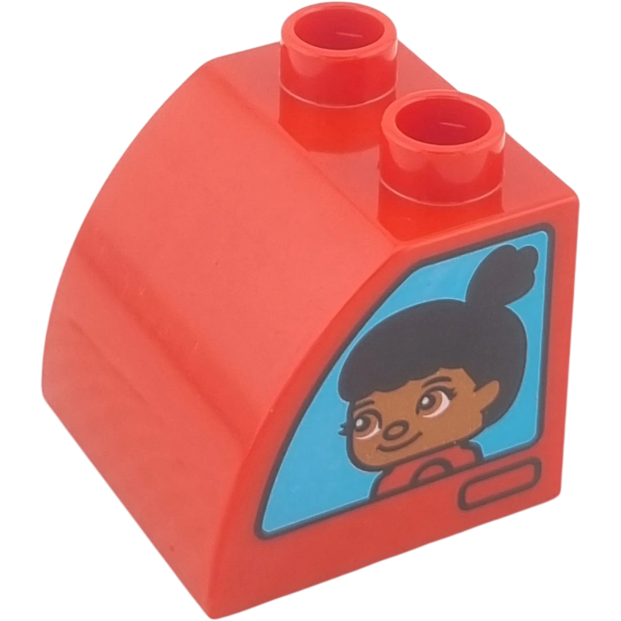 Lego Duplo 11170 Stein Rot beidseitig bedruckt mit Feuerwehrmann und  Feuerwehrfrau