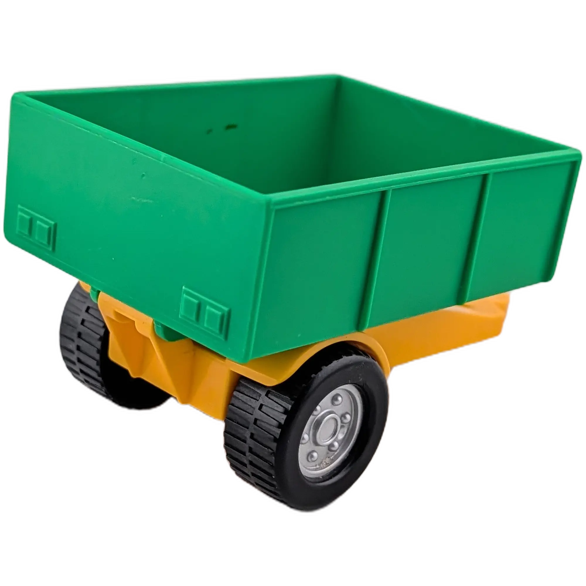 Lego Duplo 47448 Anhänger Aufsatz Mittelgrün mit Untergestell Gelborange, Ansicht 3