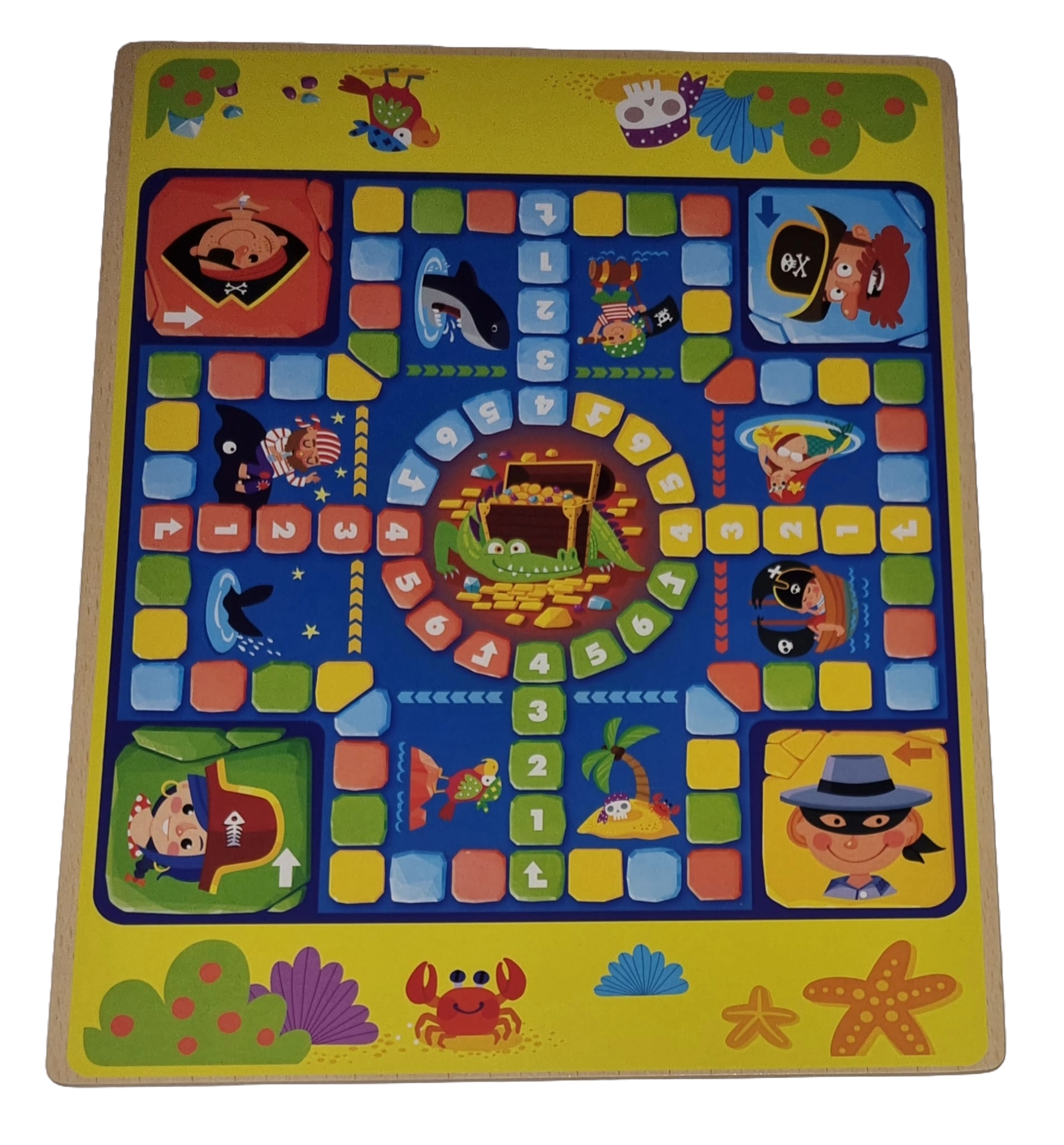 Piratenspiel Schlangenspiel Holz