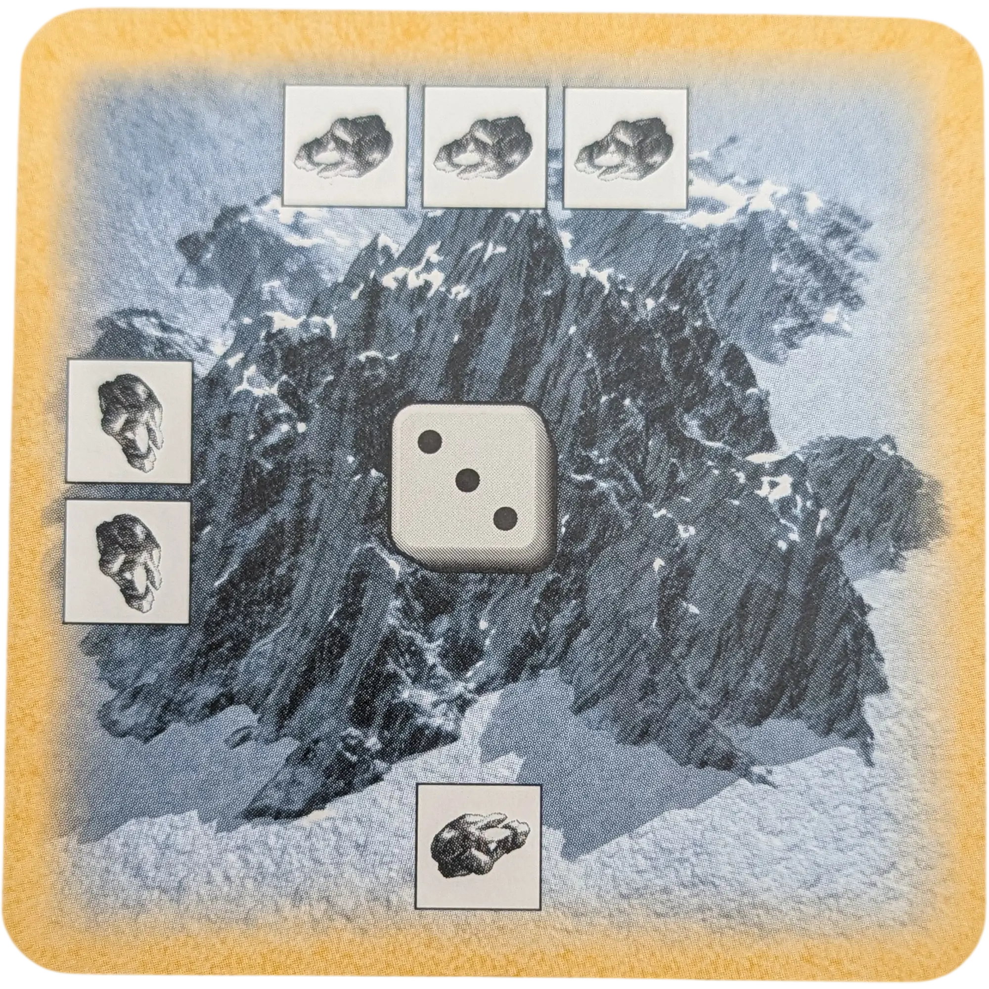Kosmos Die Siedler von Catan das Kartenspiel Ersatzteil Zentralkarte Wappen Rot-Schwarz Erz