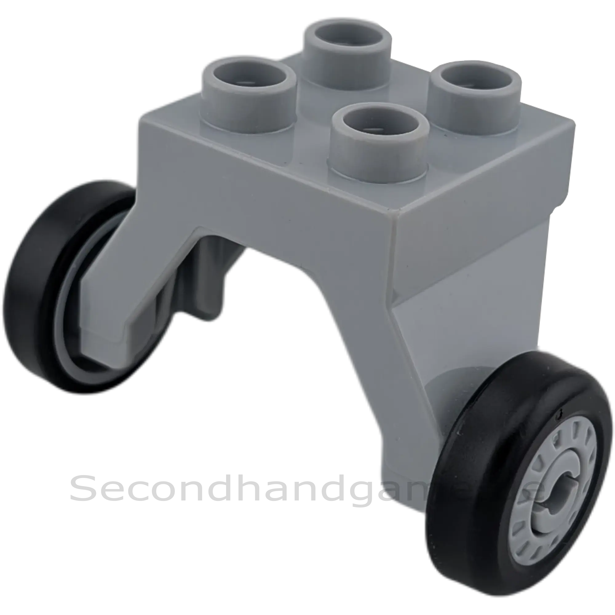 Lego Duplo 13534 Räder für Flugzeug grau mit schwarzen Reifen