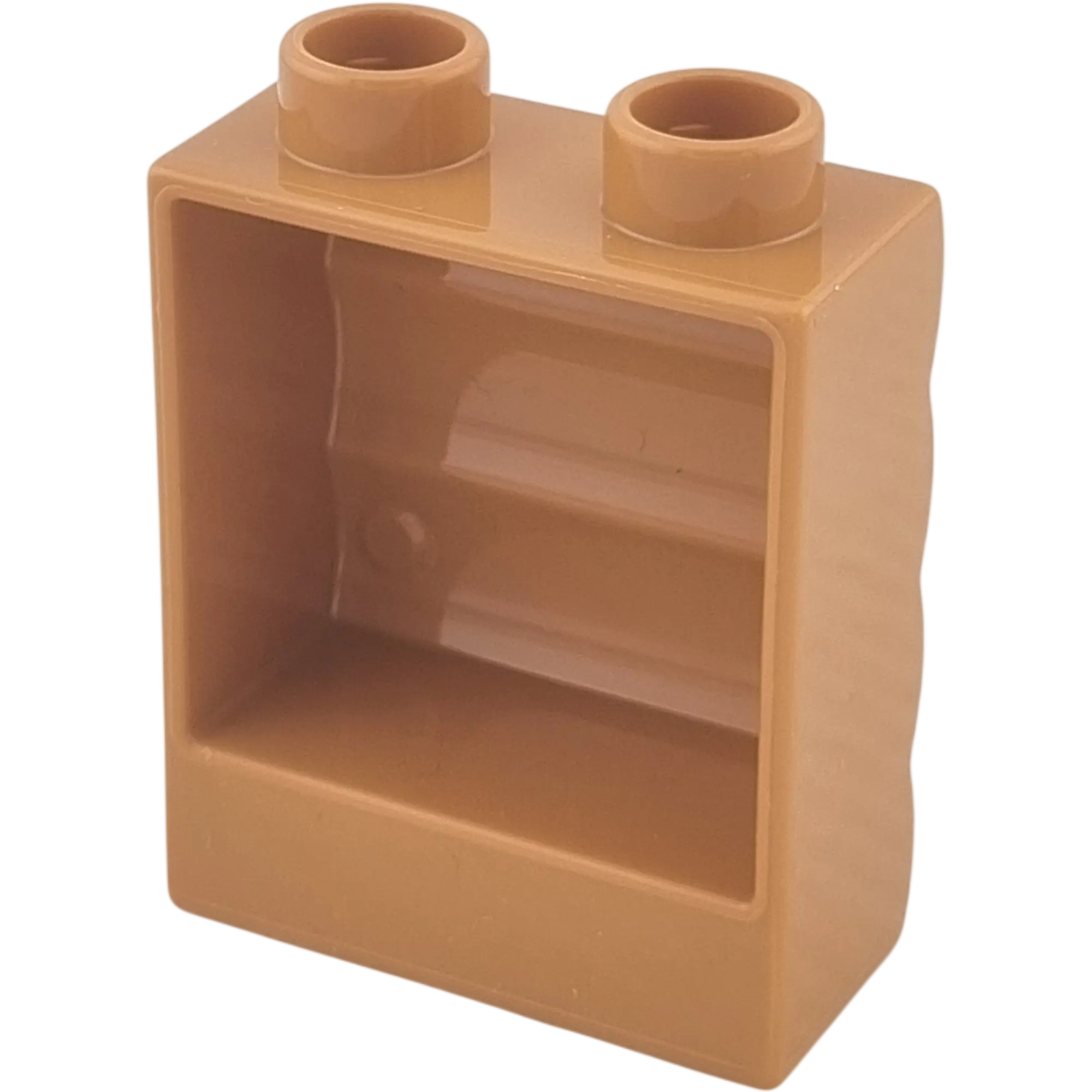 Lego Duplo 4066 Stein 1x2x2 Hellbraun Mauer Rückseite Regal