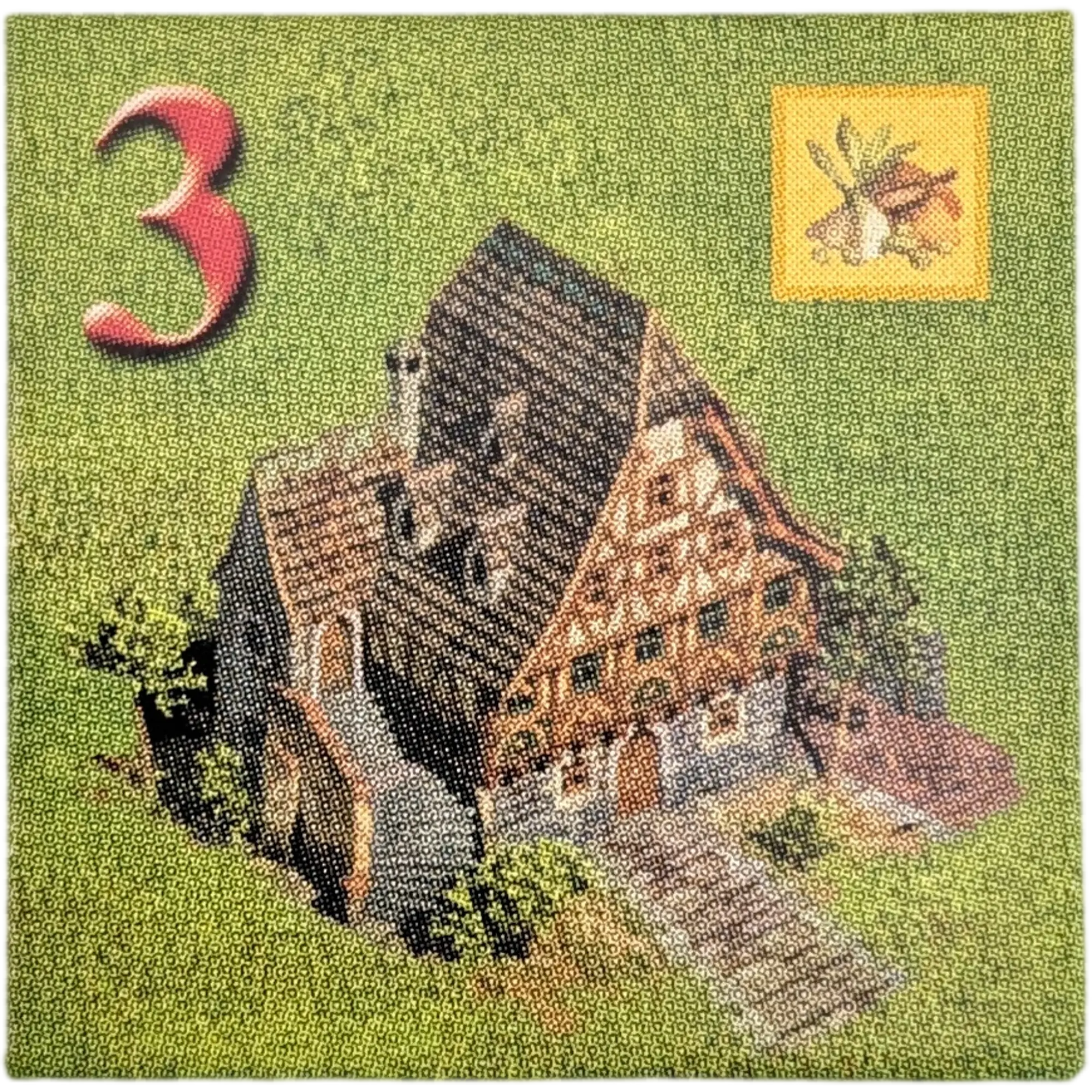 Kosmos Anno 1503 Ersatzteile Einwohnerkärtchen Grün Bürger/Kaufmann Zahl Rot