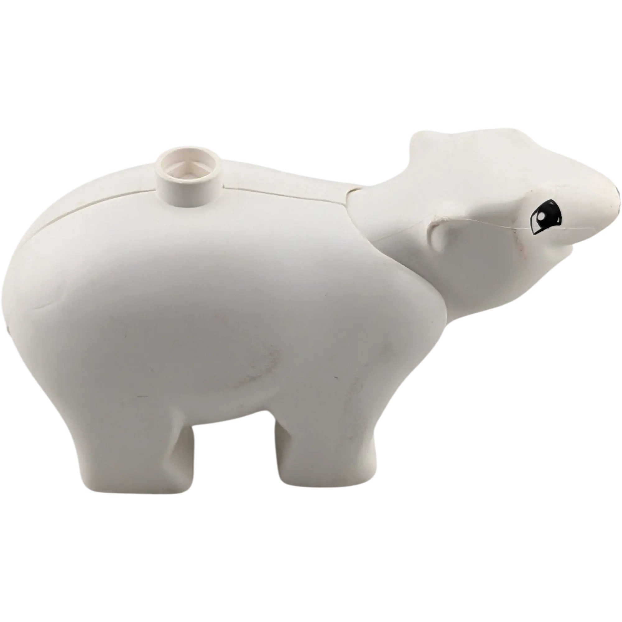 Lego Duplo Eisbär mit beweglichem Kopf schwarze Augen, Ansicht 4