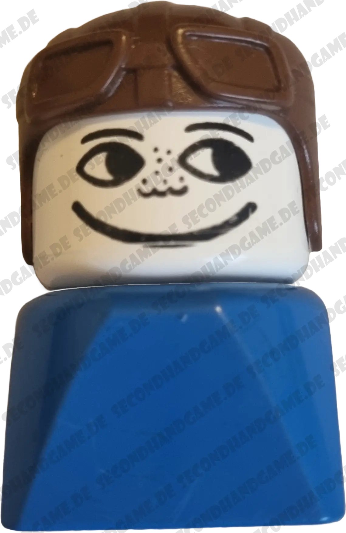 Lego Duplo älterer Figur Mann Braune Haare mit Brille