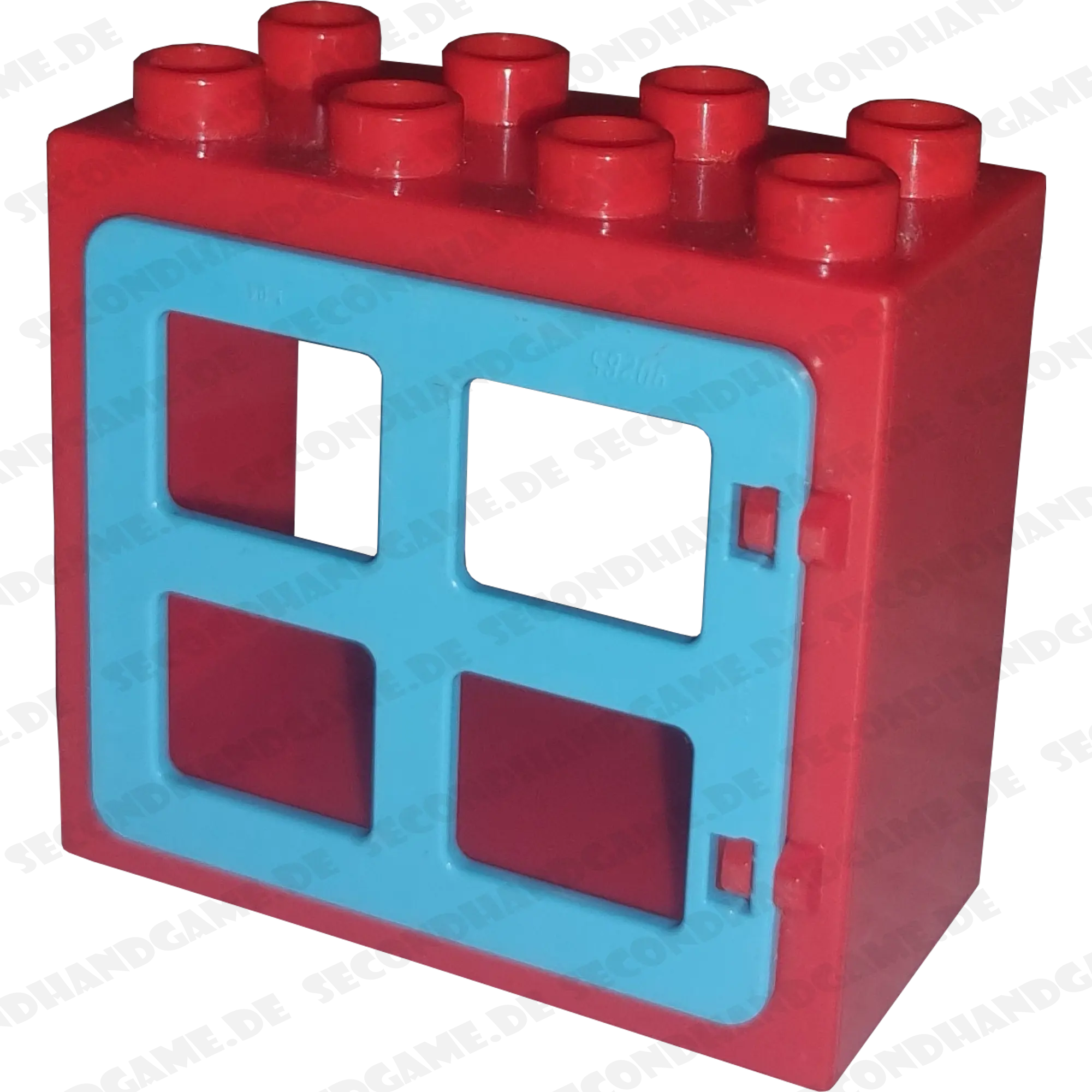 Lego Duplo 2332 Fenster 2x4 Rot Azur