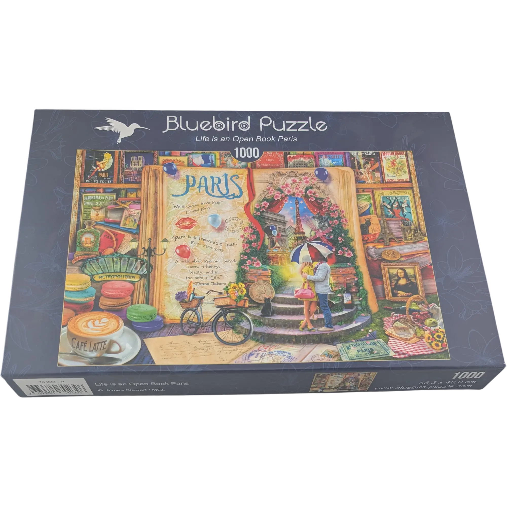 Art by Bluebird Puzzle 1000 Teile 70239 Life is an Open Book Paris