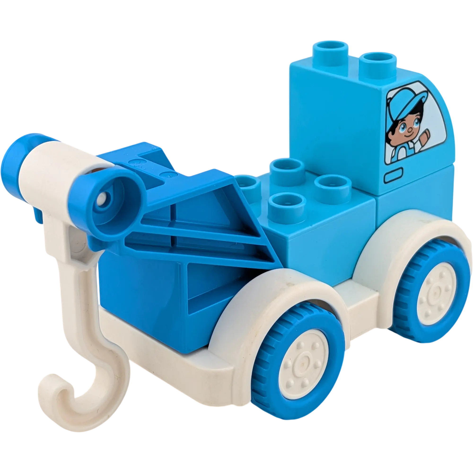 Lego Duplo Abschleppwagen mit Haken Azur Weiß Medium Blau