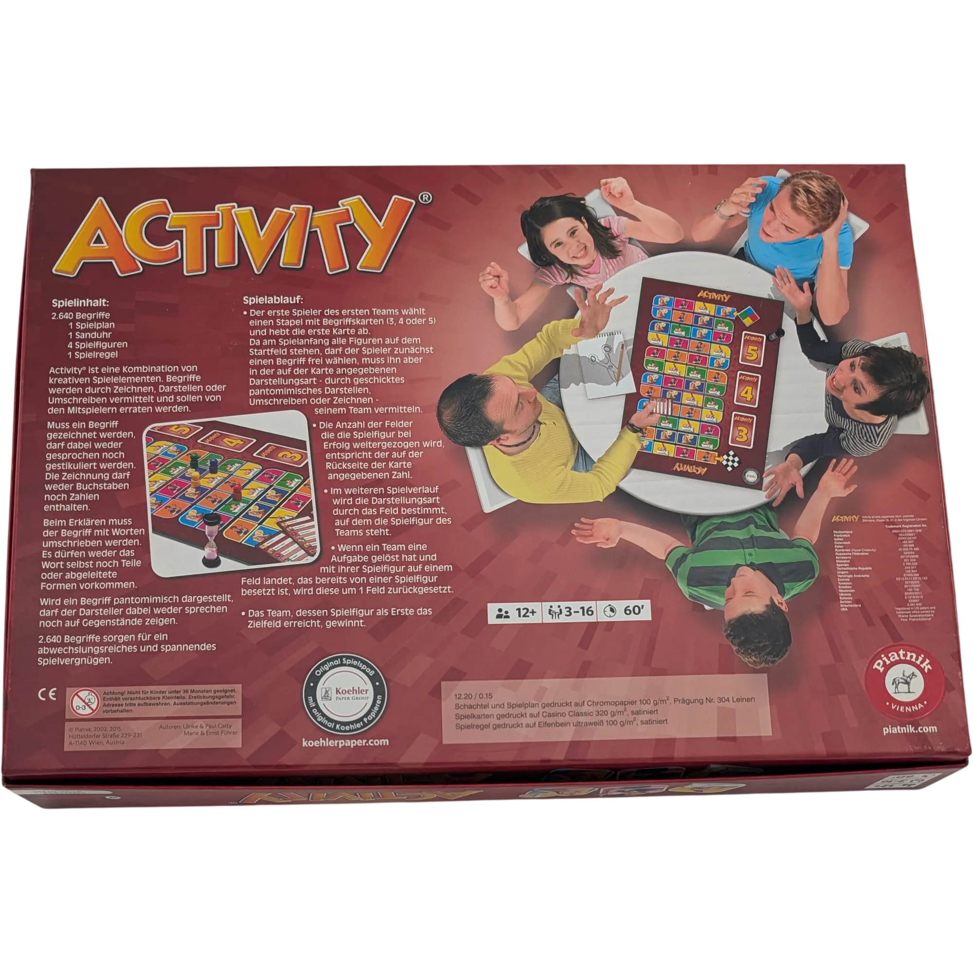 PIATNIK Activity Original Spielspaß mit original Koehler Papieren 2640 Begriffe, Ansicht 2