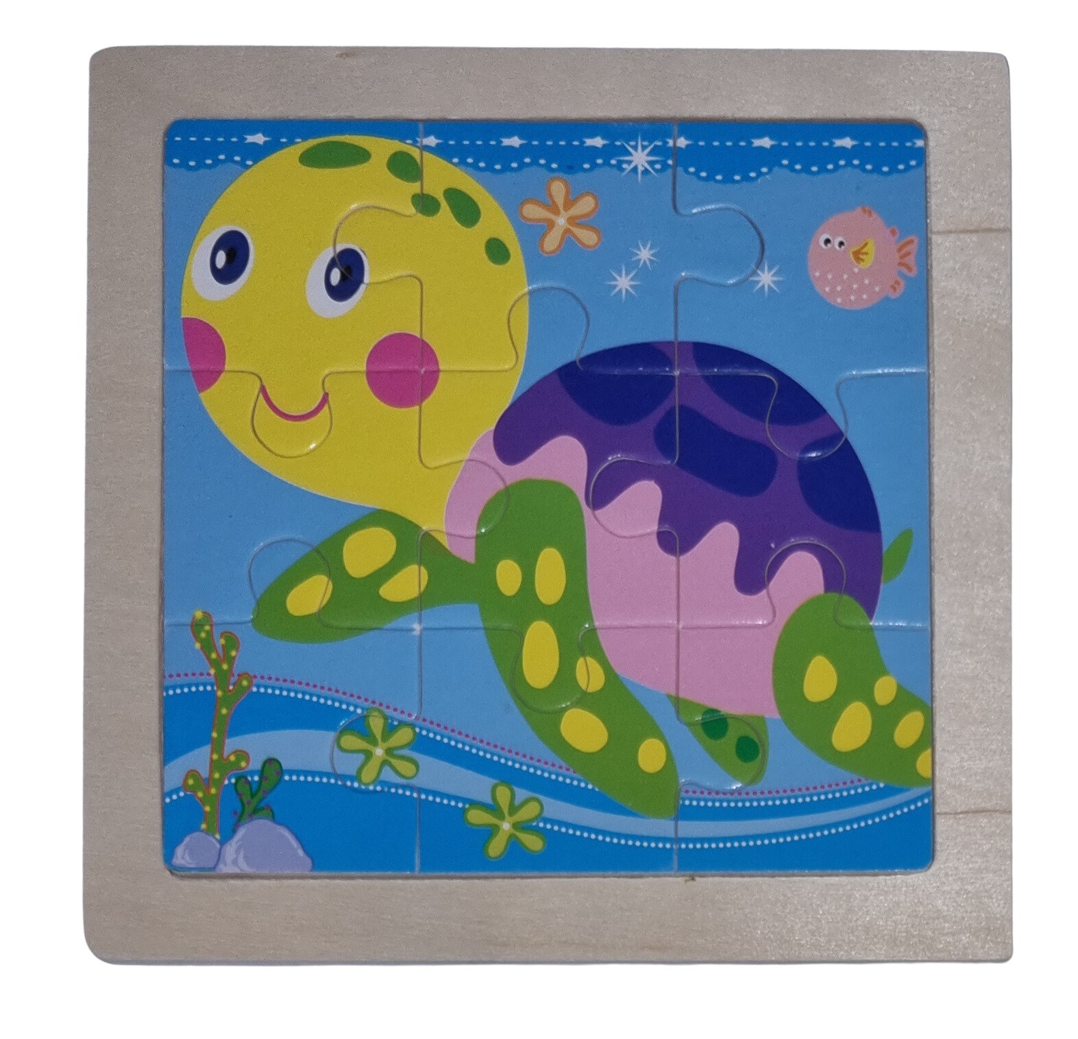 Legepuzzle Holzpuzzle 9 Schildkröte