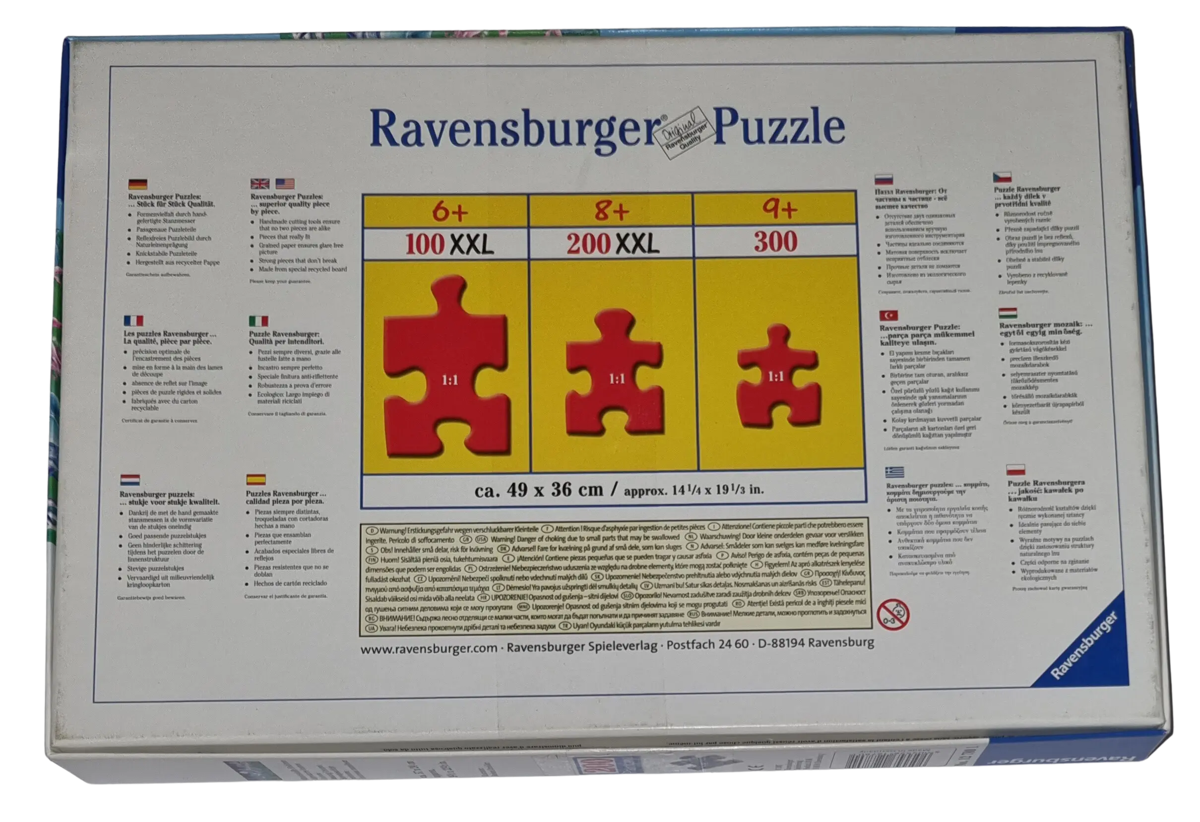 Ravensburger Panorama 200 Teile Puzzle 127801 Märchenhafte Einhörner
