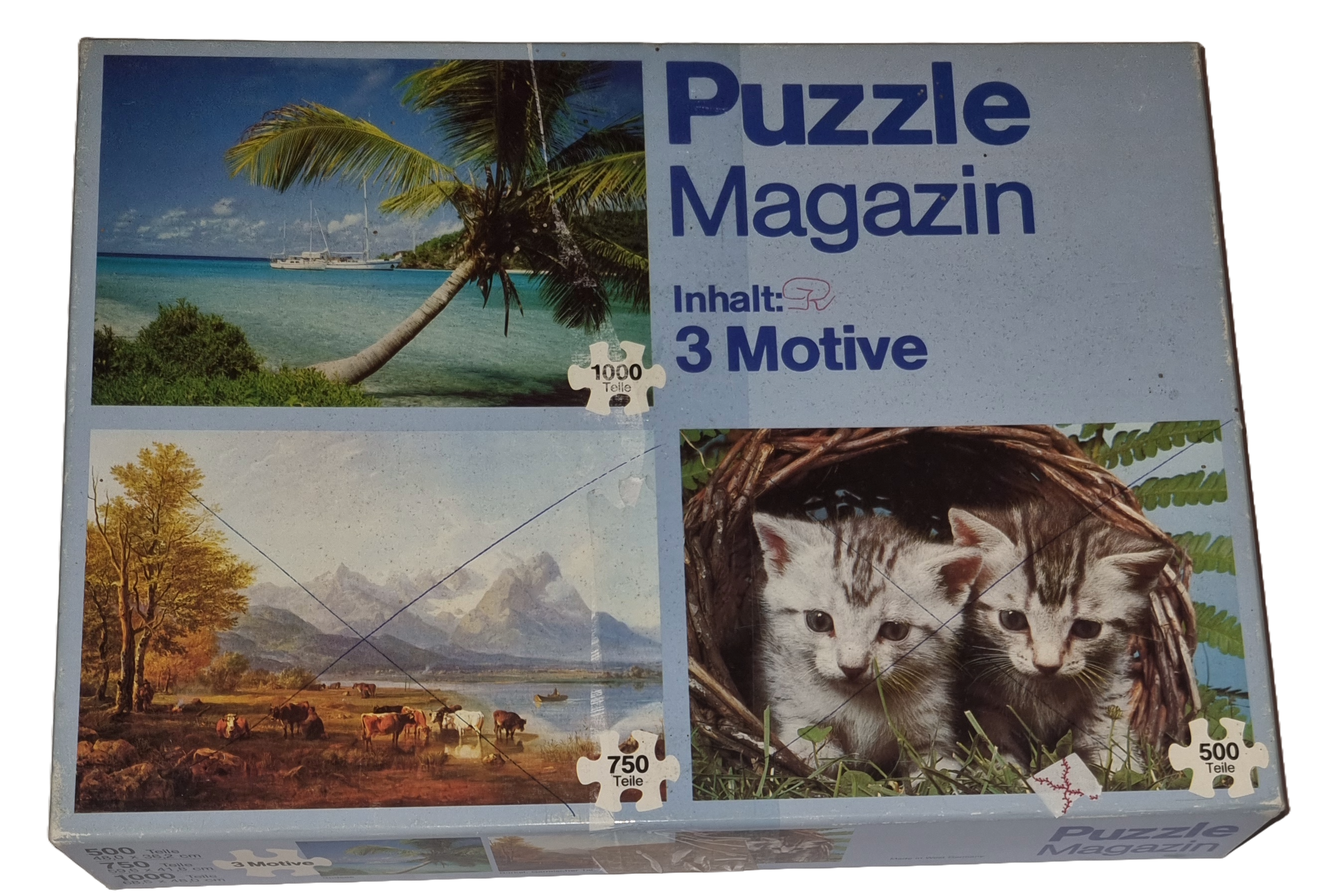 Puzzle Magazin 500, 750, 1000 Teile Riesen Puzzle Magazin