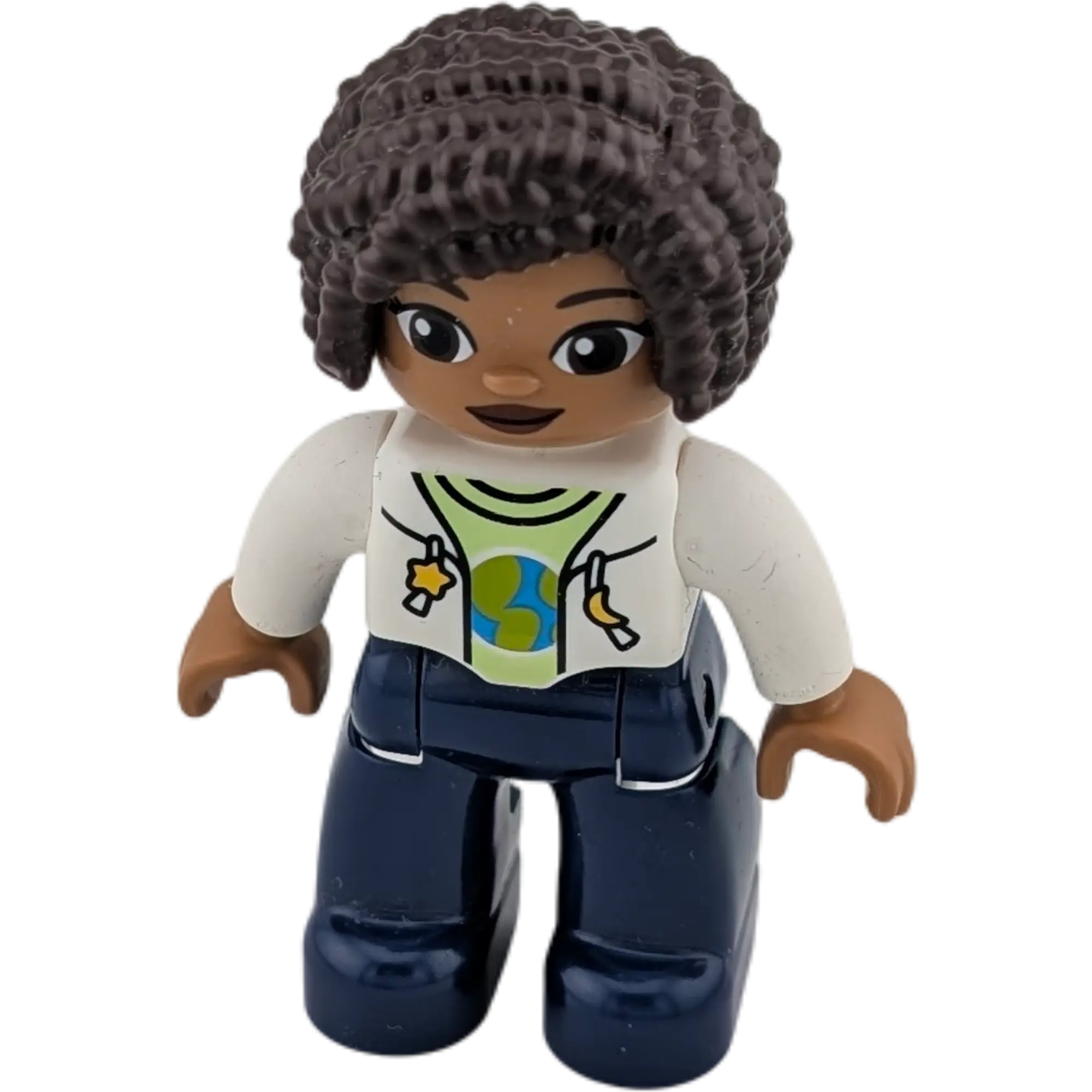 Lego Duplo Spielfigur Frau mit lockigen Haaren