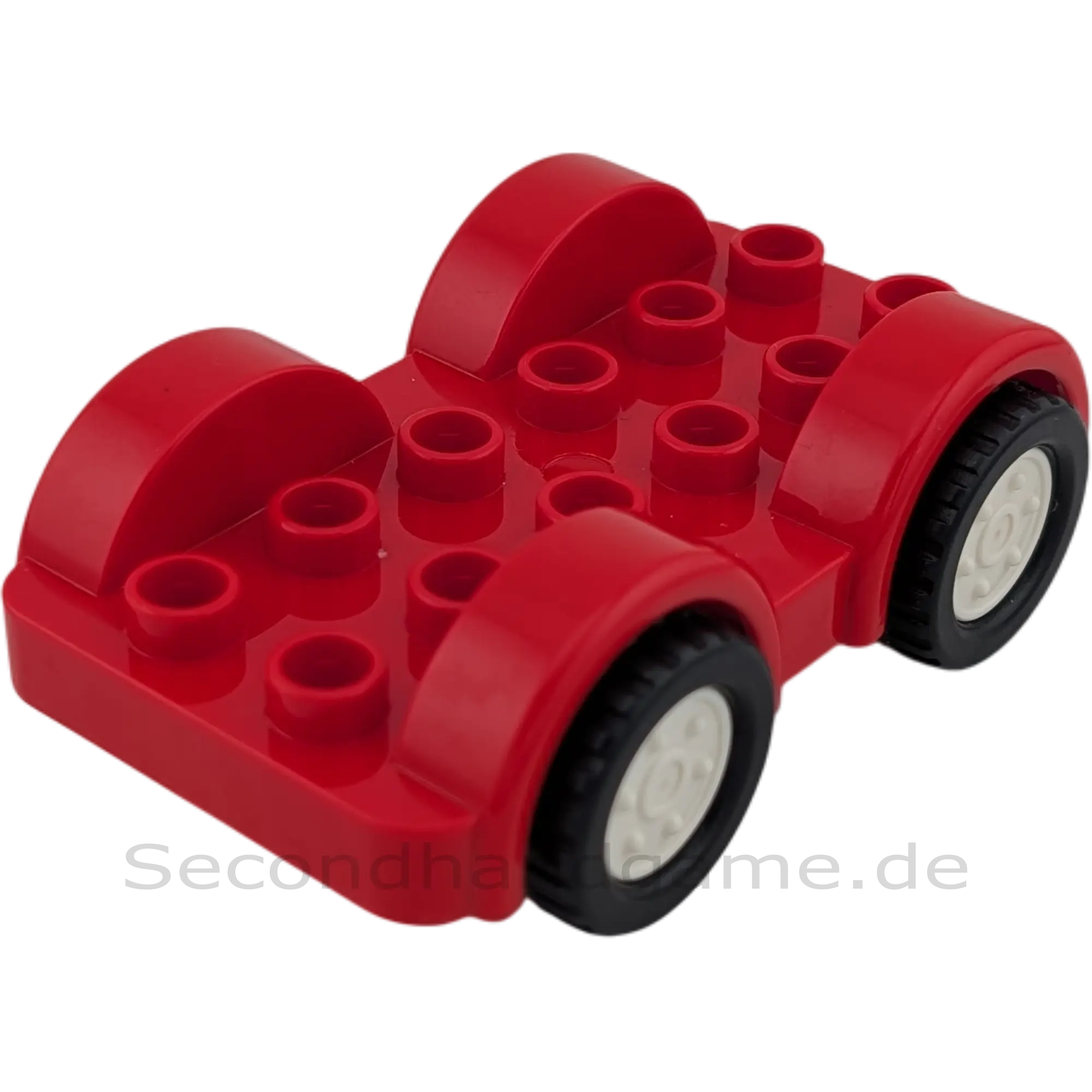 Lego Duplo 11841 Auto Rot Schwarz Weiße Räder Unterteil Fahrzeug