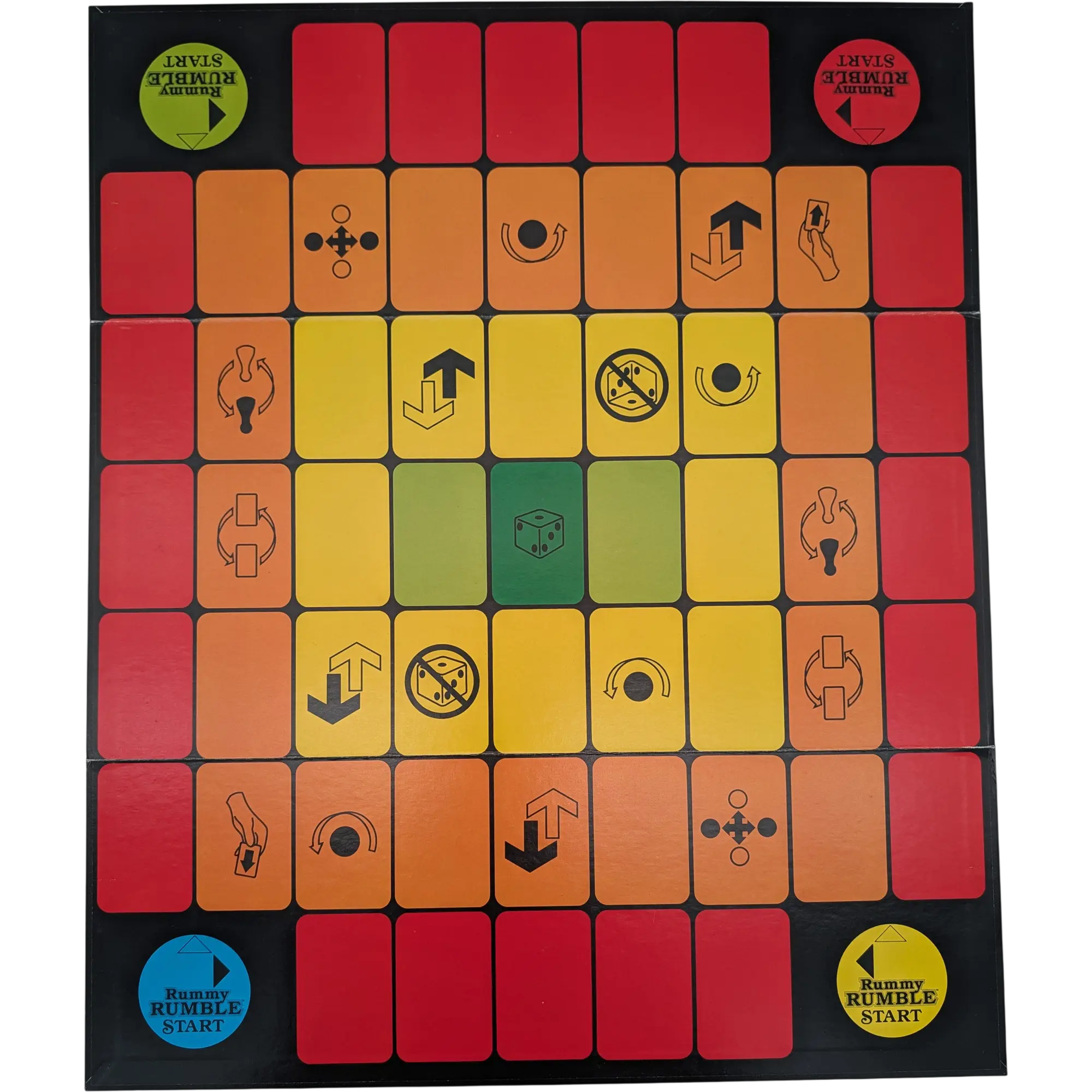 Spielplan Spielbrett Rummy Rumble Start